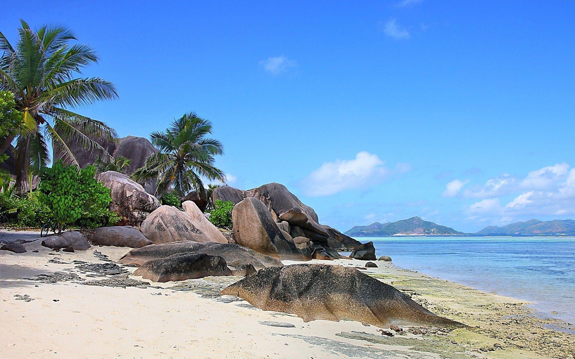 Landschaft, Seychellen, Felsen, Meer, Natur, 1920x1200 HD Desktop