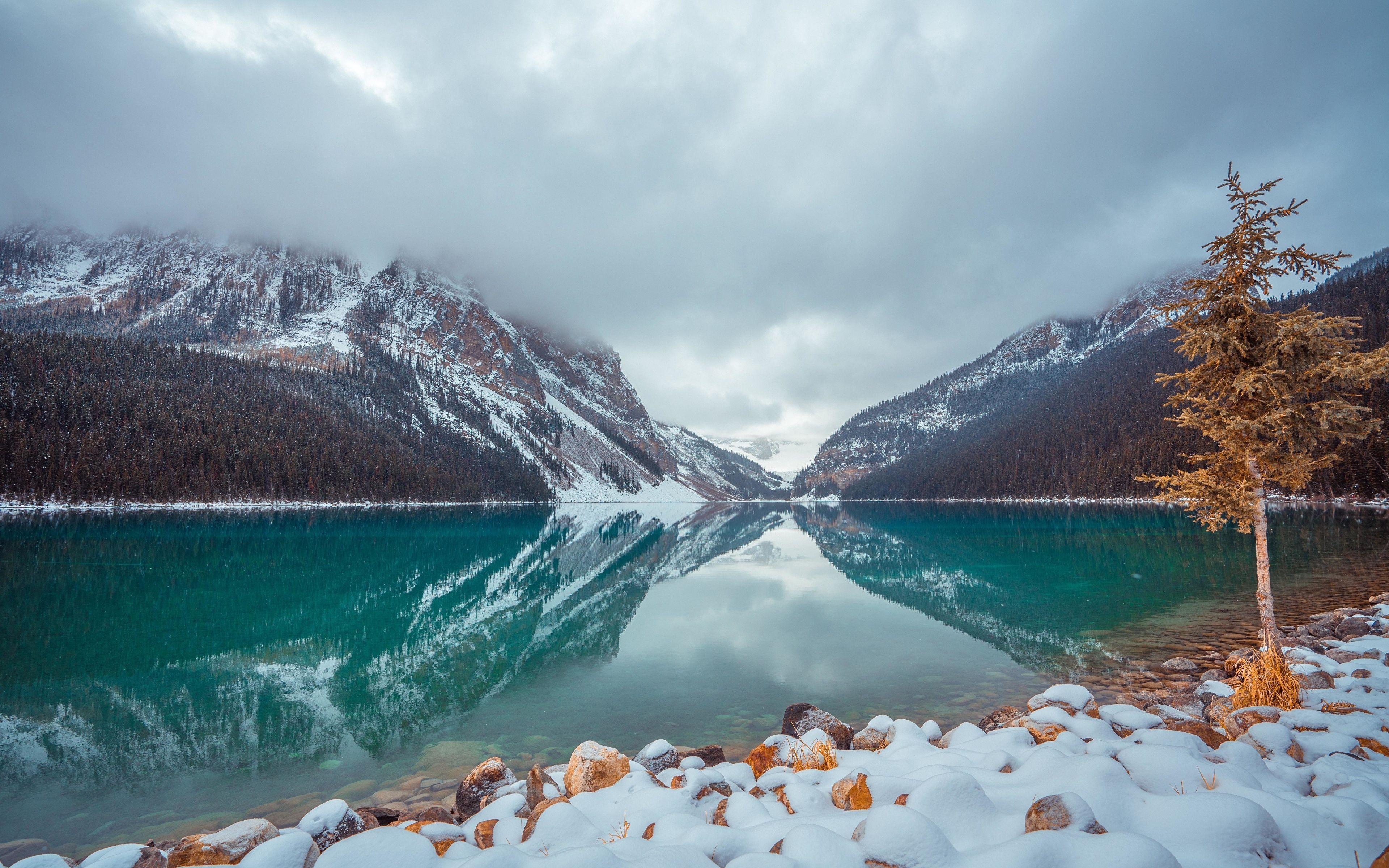 Banff Kanada, Lake Louise, Natur, Berge, Schnee, 3840x2400 4K Desktop