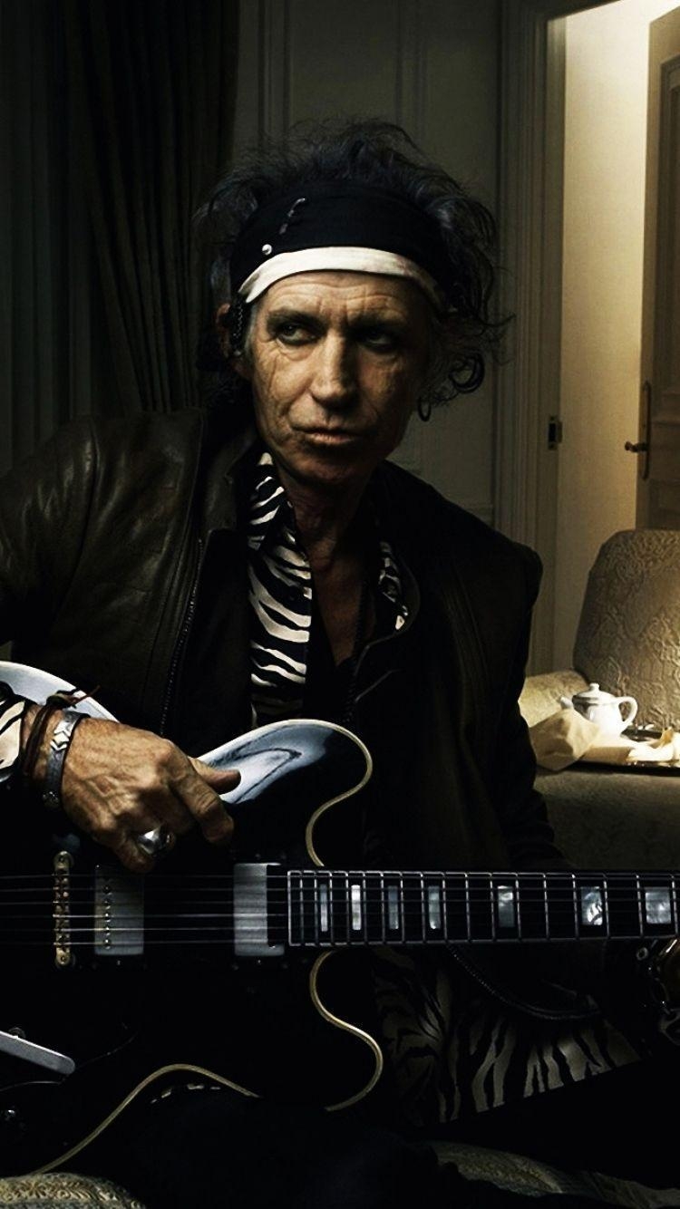 Keith Richards, Vintage Bild, Rock'n'Roll, Musik, Portrait, 750x1340 HD Handy