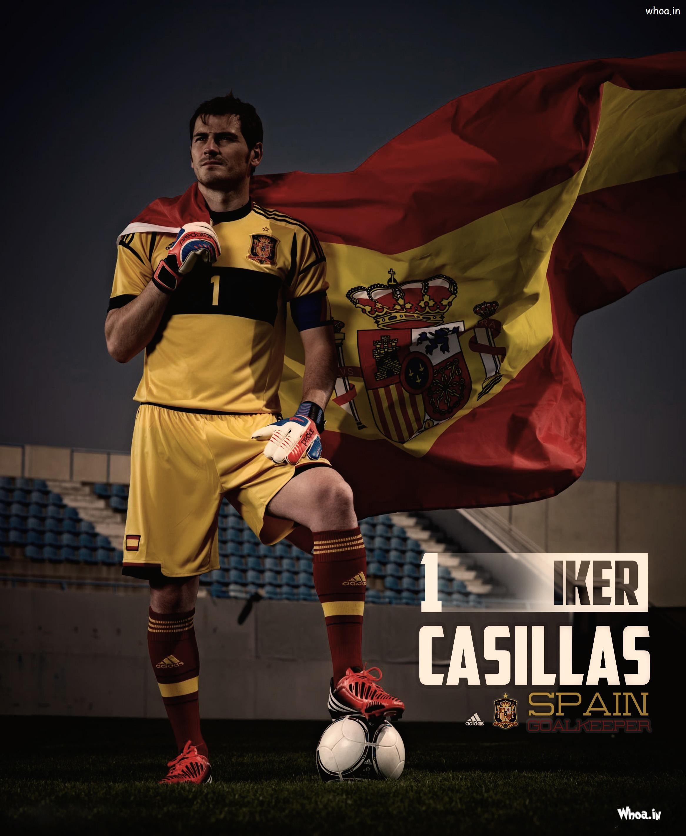 Iker Casillas, Spanien, Torwart, Nationalflagge, HD, 2340x2850 HD Handy