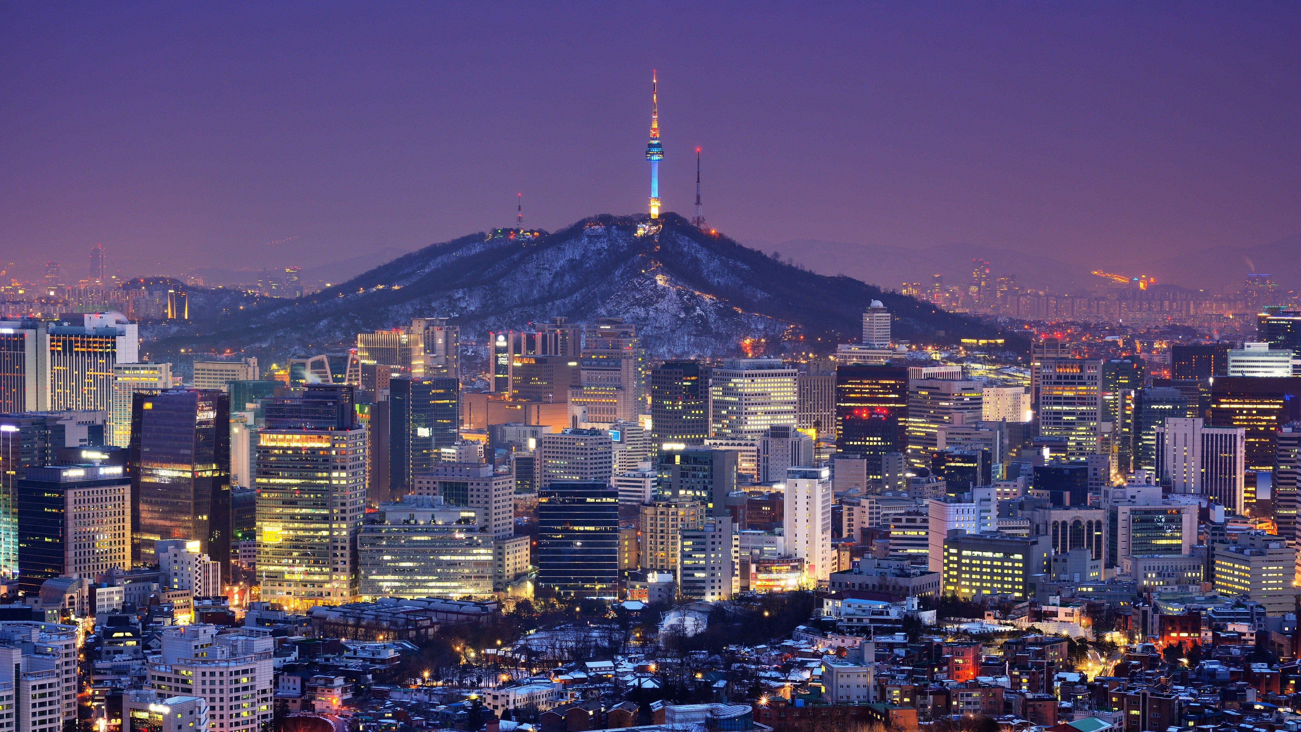 Seoul Skyline, Stadt, Südkorea, Reisen, Hintergrund, 5000x2820 4K Desktop