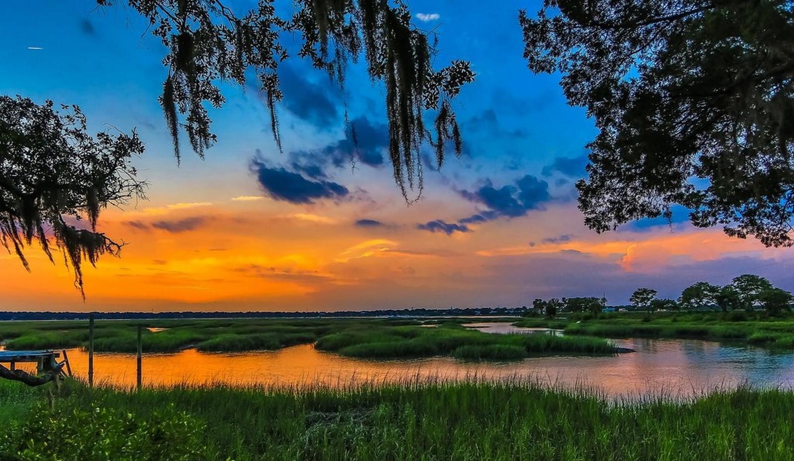 South Carolina, Reise, Landschaftshintergrund, Hügel, USA, 1600x930 HD Desktop