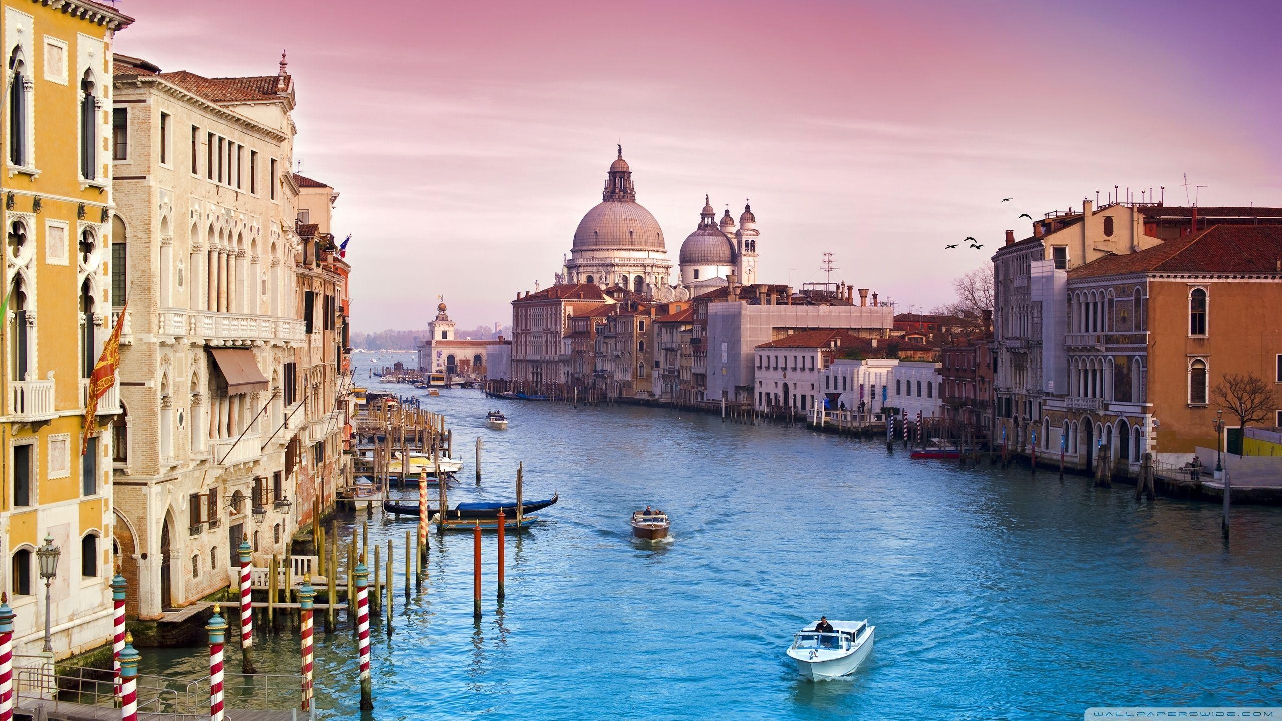 Venedig, 4K, Ultra HD, Hintergrund, Italien, 2560x1440 HD Desktop