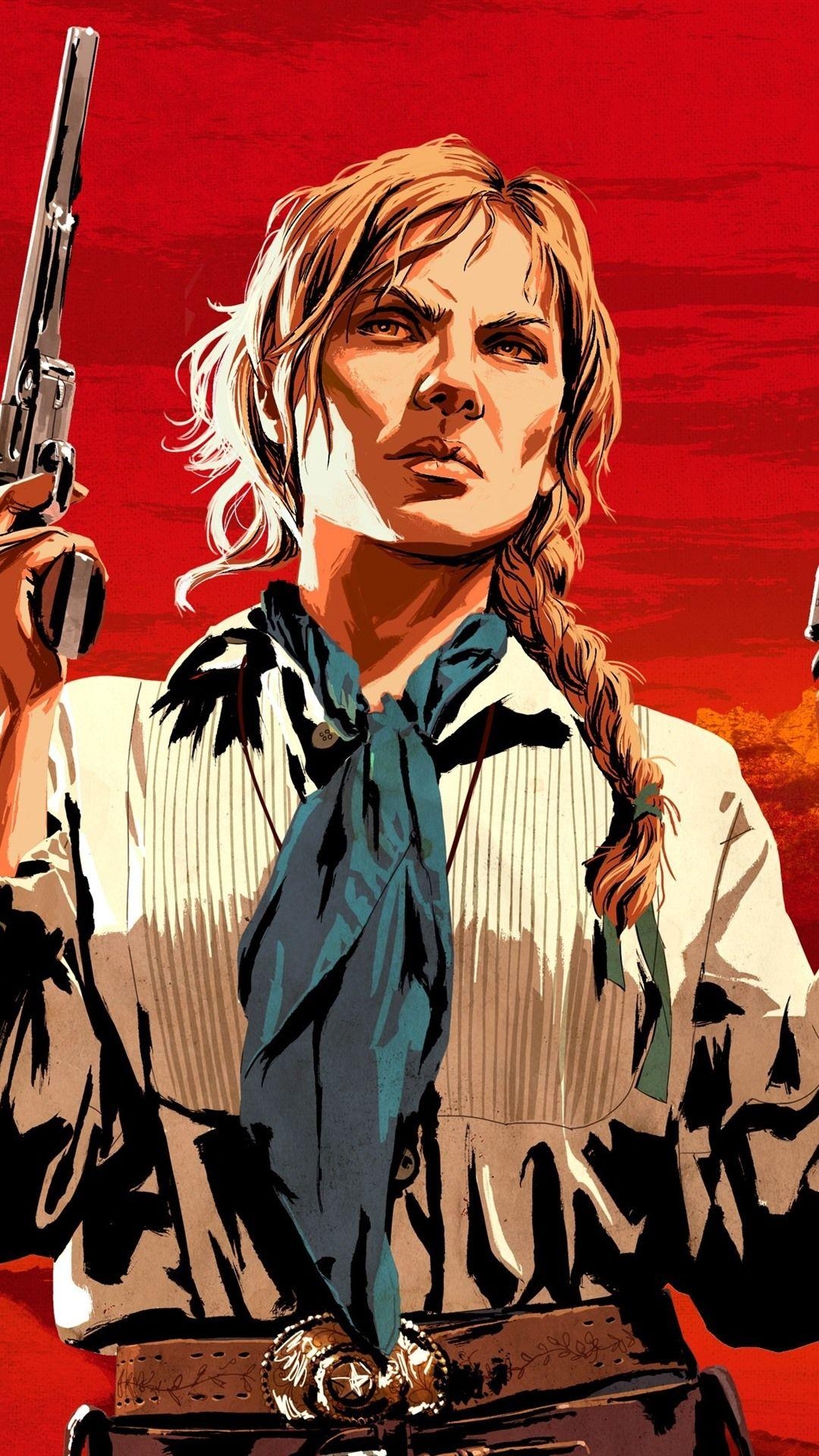 Red Dead Redemption, Waffen, UHD, 4K, Western, 1080x1920 Full HD Handy