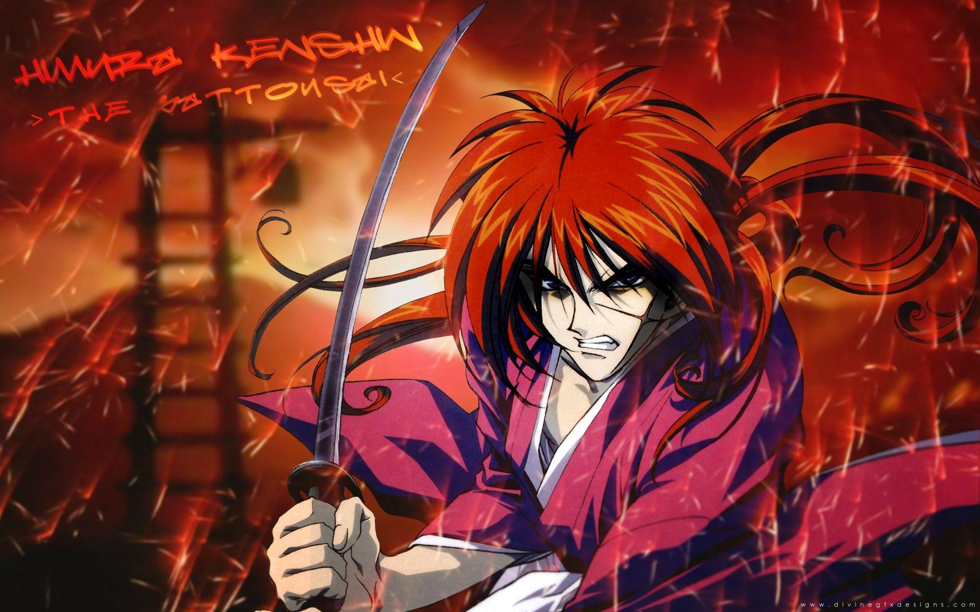 Kenshin Himura, HD Download, Rurouni Kenshin, Anime, Samurai, 1920x1200 HD Desktop