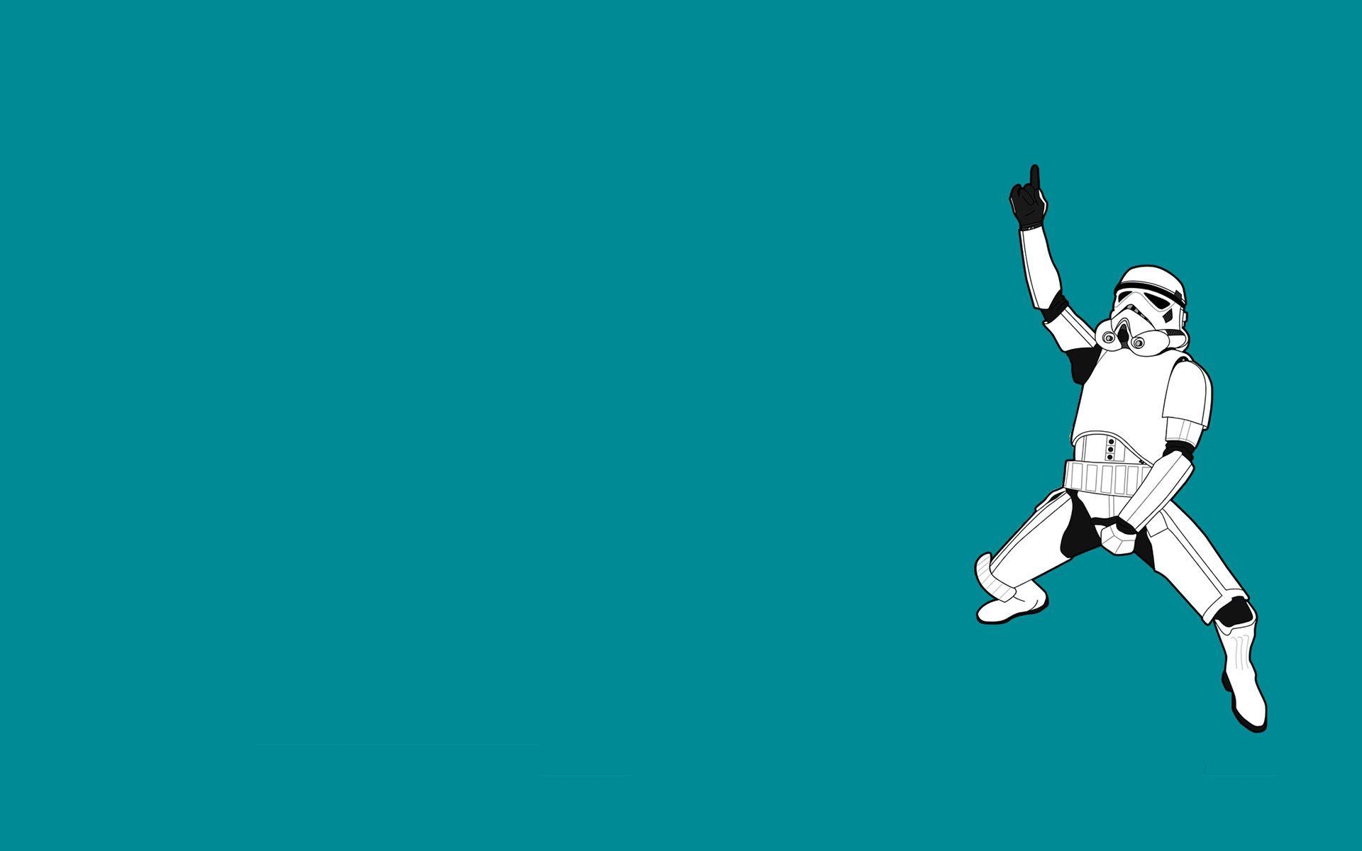 Grüner Hintergrund, Stormtrooper, Star Wars, Sci-Fi, Film, 1920x1200 HD Desktop