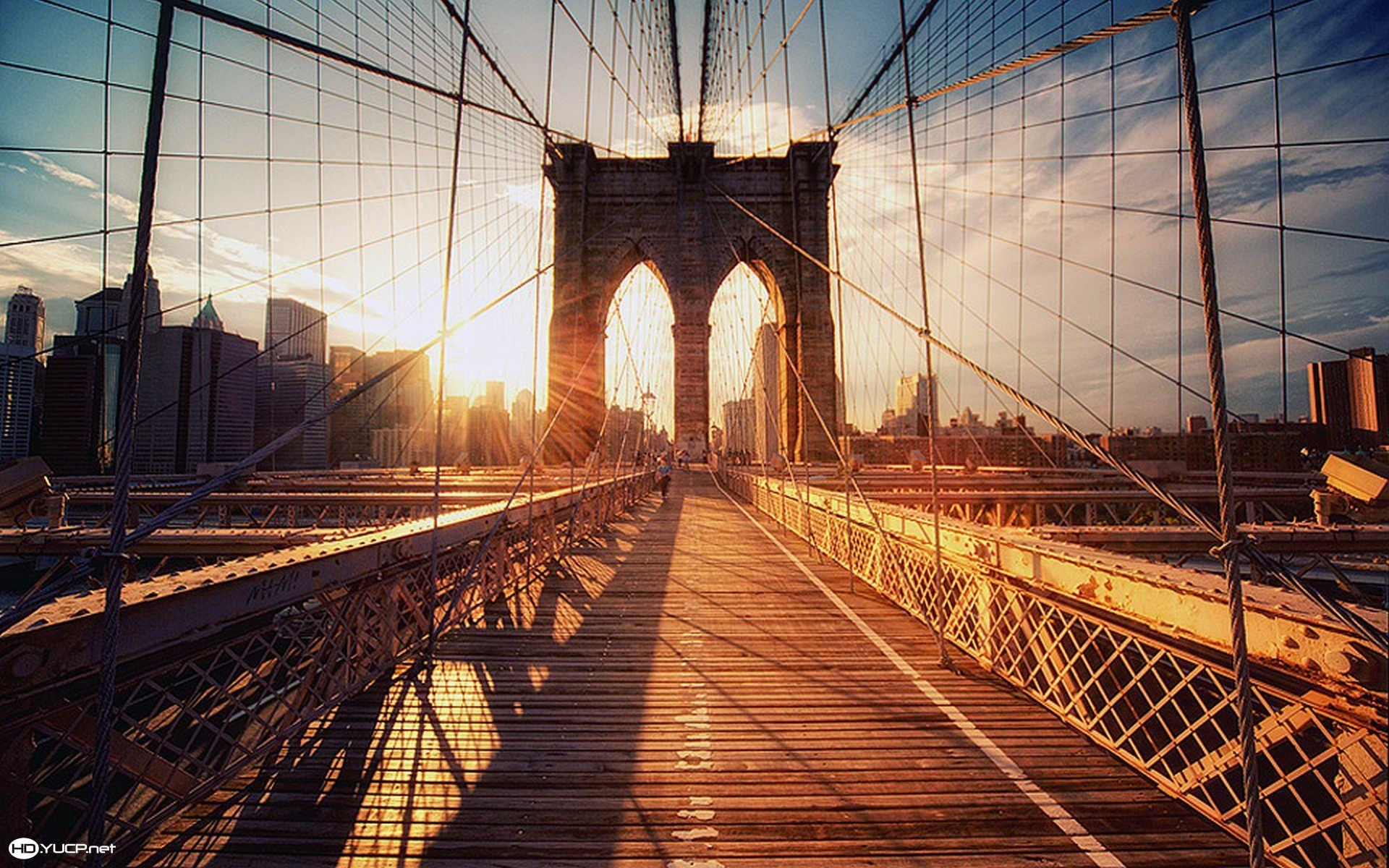 Brooklyn Bridge, Sonnenuntergang, HD, Bild, Hintergrund, 1920x1200 HD Desktop