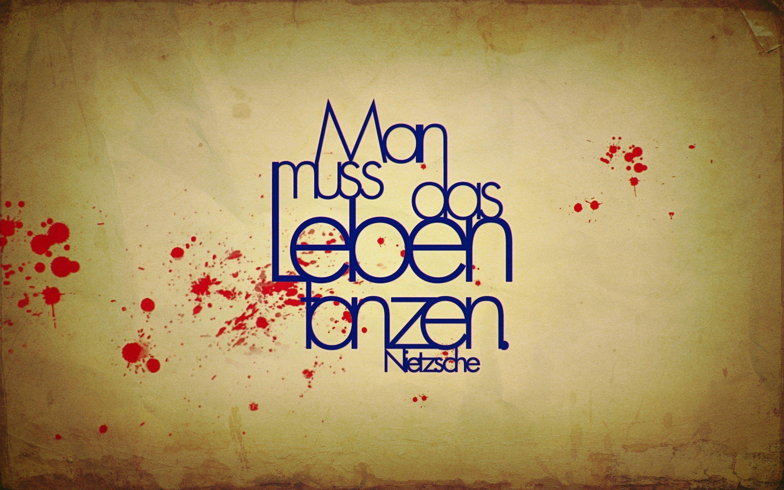 Nietzsche, deutsche Typo, Philosophie, Zitate, Hintergrund, 2560x1600 HD Desktop