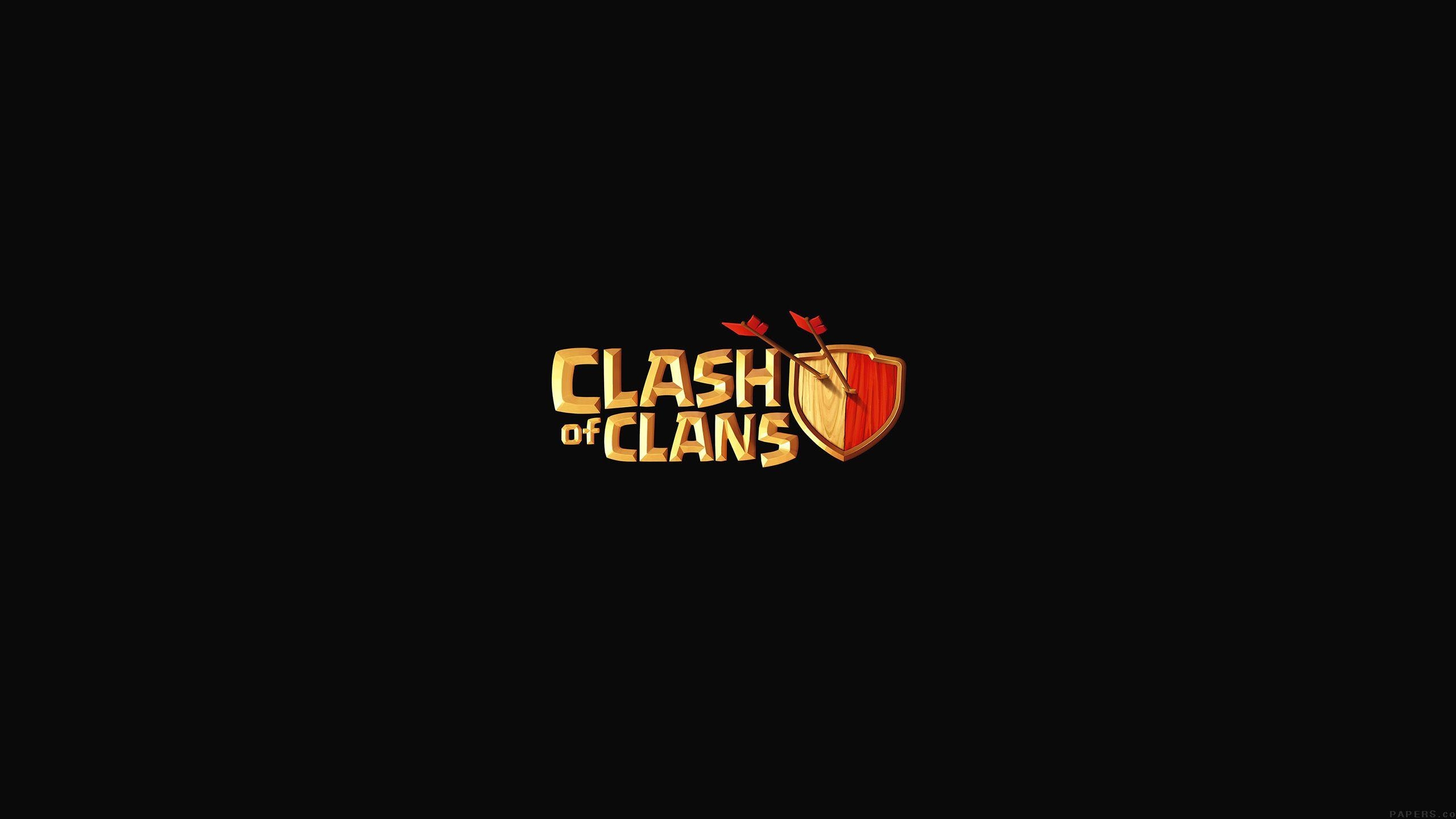 Clash of Clans, Logo, Hintergrund, 49063px, Strategie, 2560x1440 HD Desktop