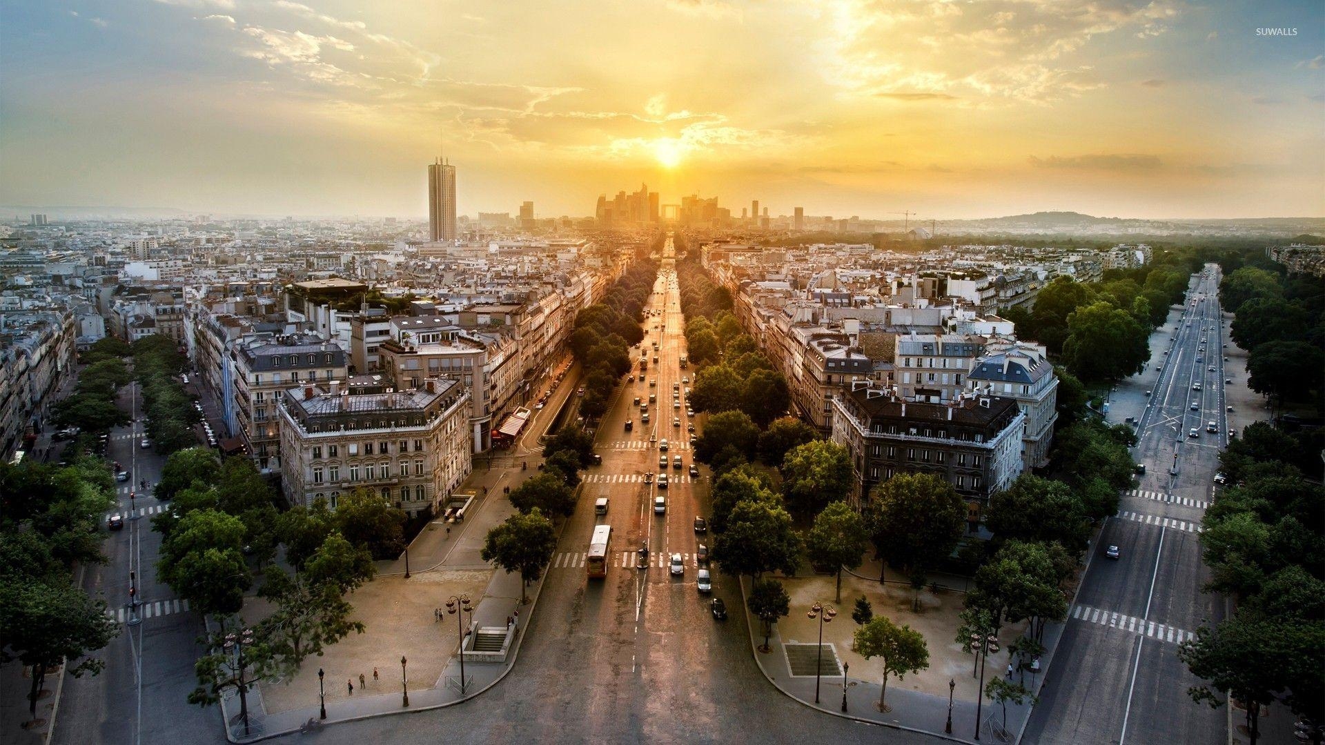 Paris, Frankreich, Stadt, Eiffelturm, Romantik, 1920x1080 Full HD Desktop