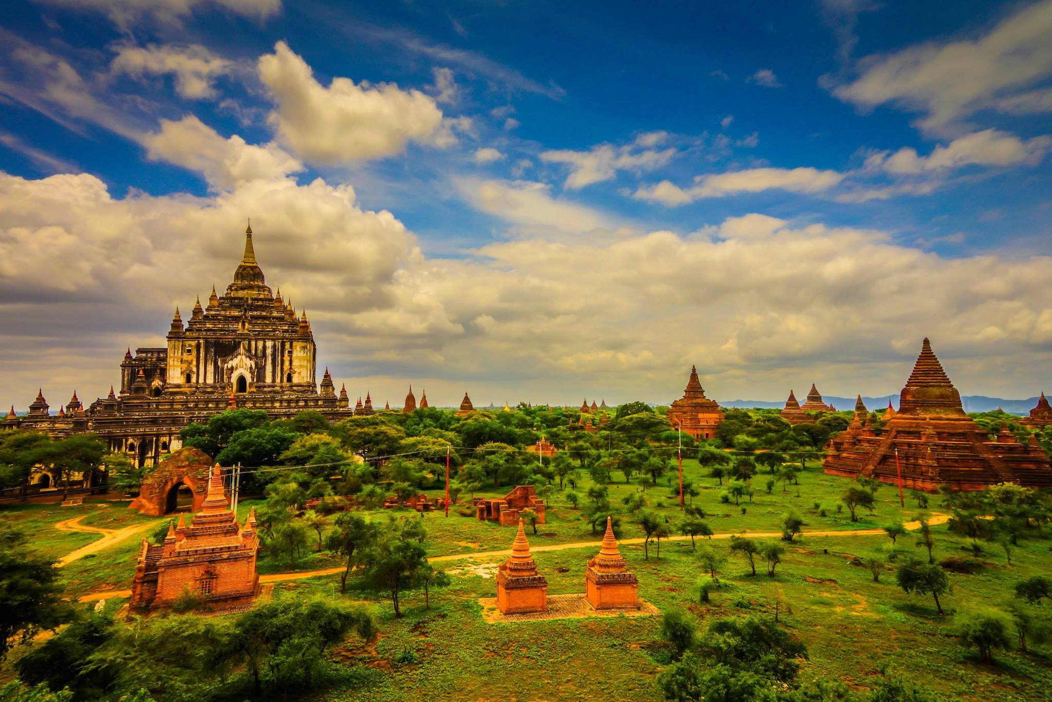 Bagan, Myanmar, Reisen, Desktop-Hintergrund, Tempel, 2050x1370 HD Desktop