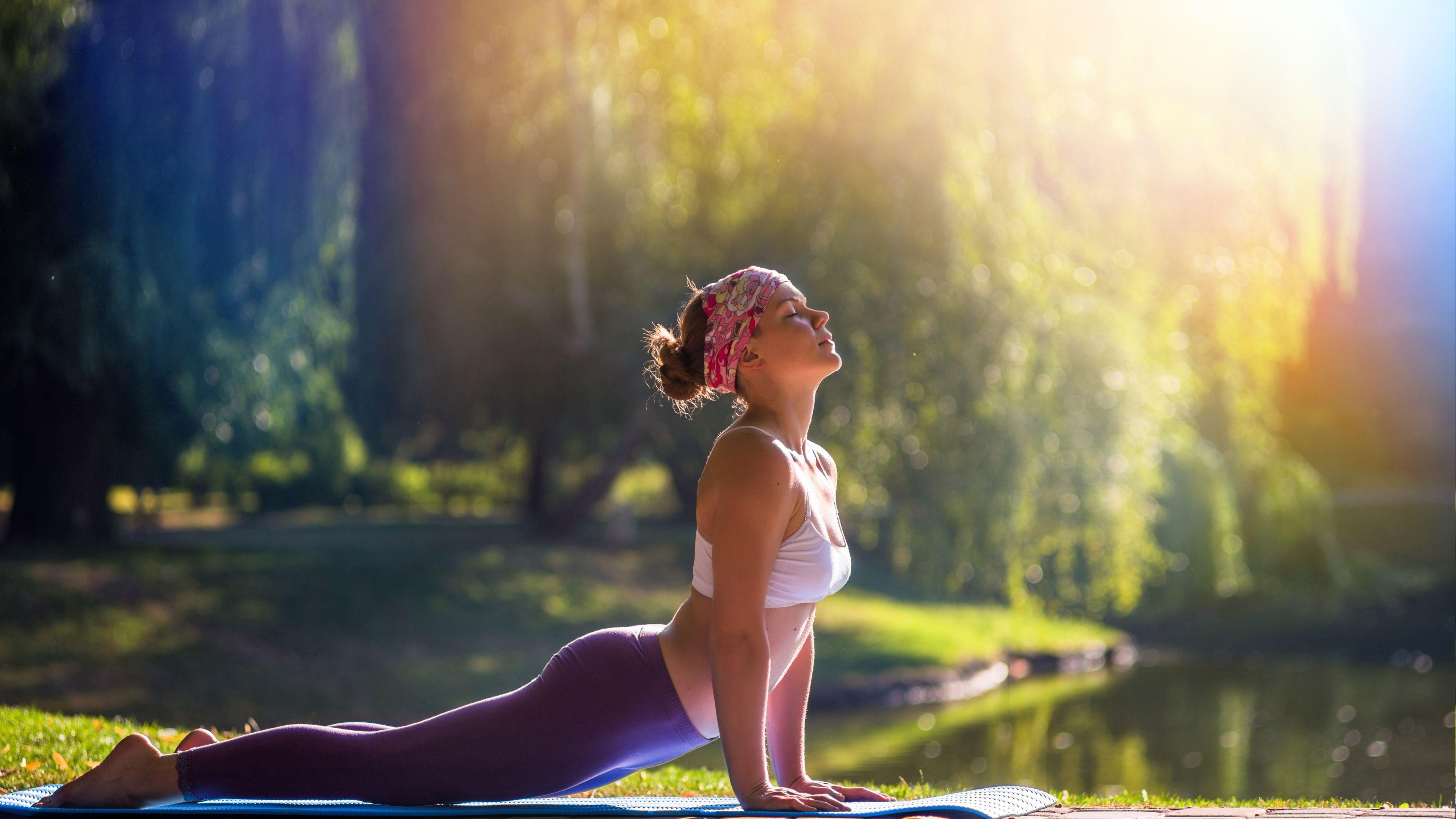 Yoga Pose, Sonnenlicht, 4K Ultra HD, Natur, 3850x2160 4K Desktop