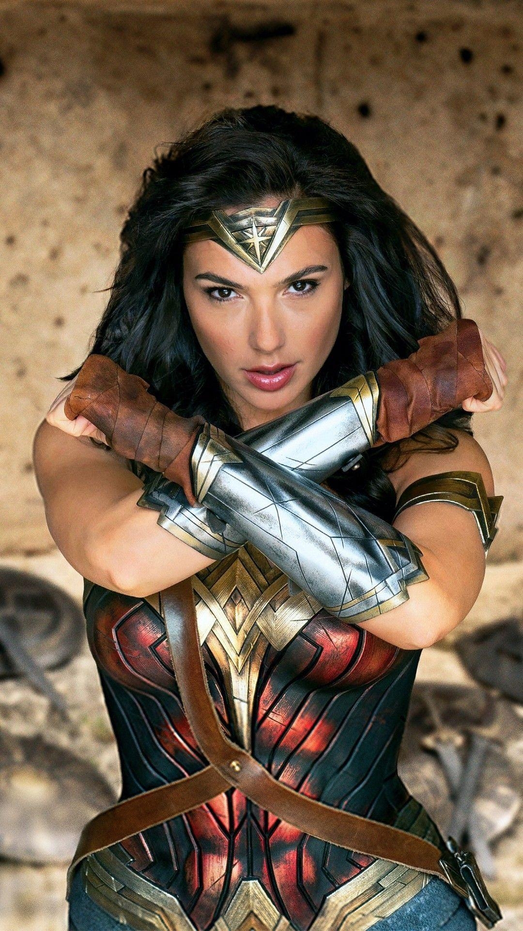 Gal Gadot, iPhone X, Cosplay, Wonder Woman, Filmfoto, 1080x1920 Full HD Handy