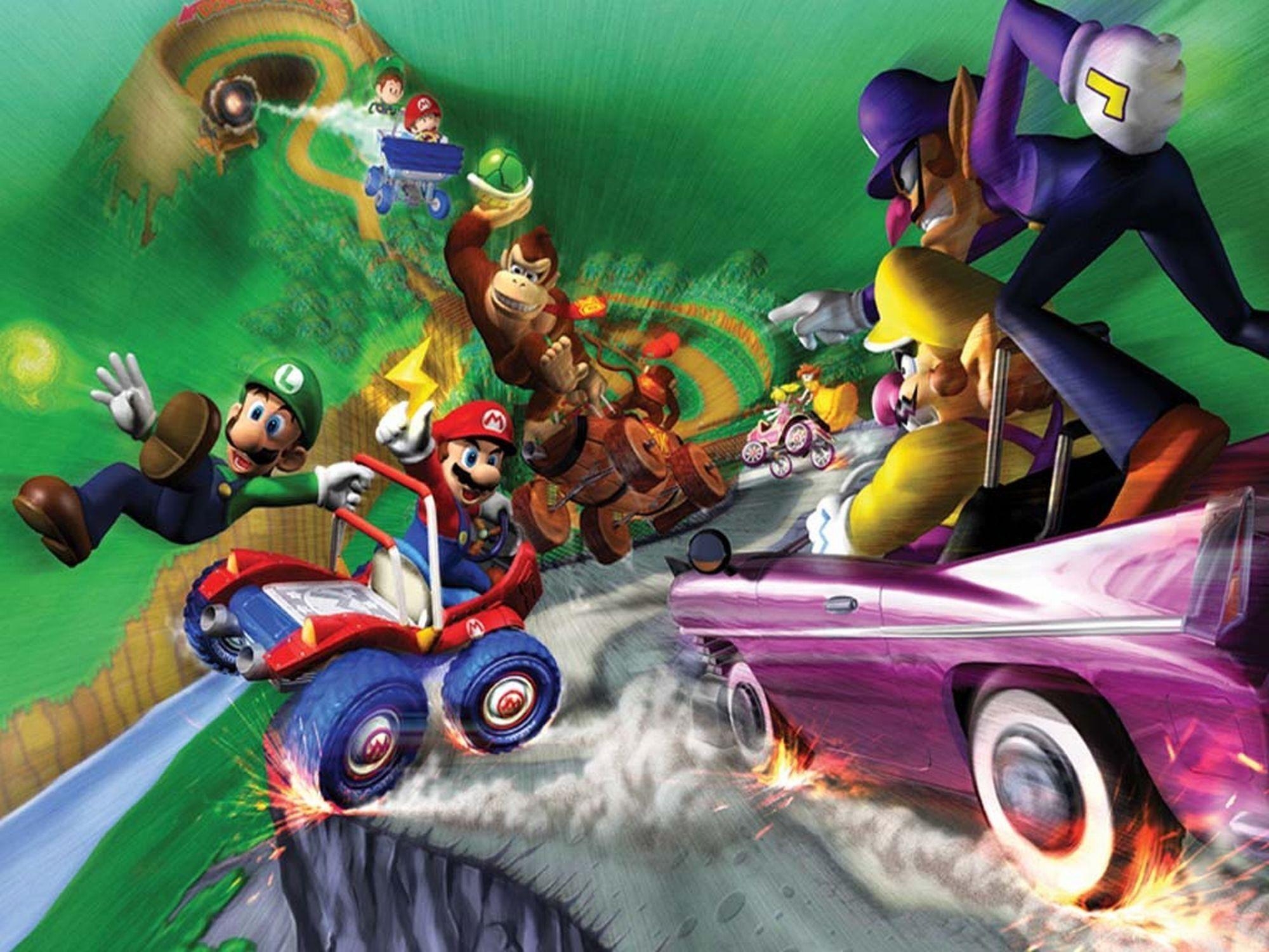 Mario Kart, HD, Double Dash, Nintendo, Rennen, 2000x1500 HD Desktop