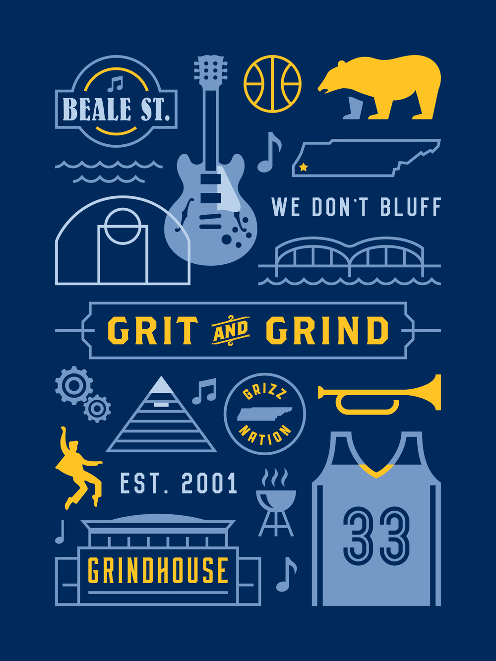 Memphis Grizzlies, Grit and Grind, HD, Basketball, Team, 1000x1340 HD Handy