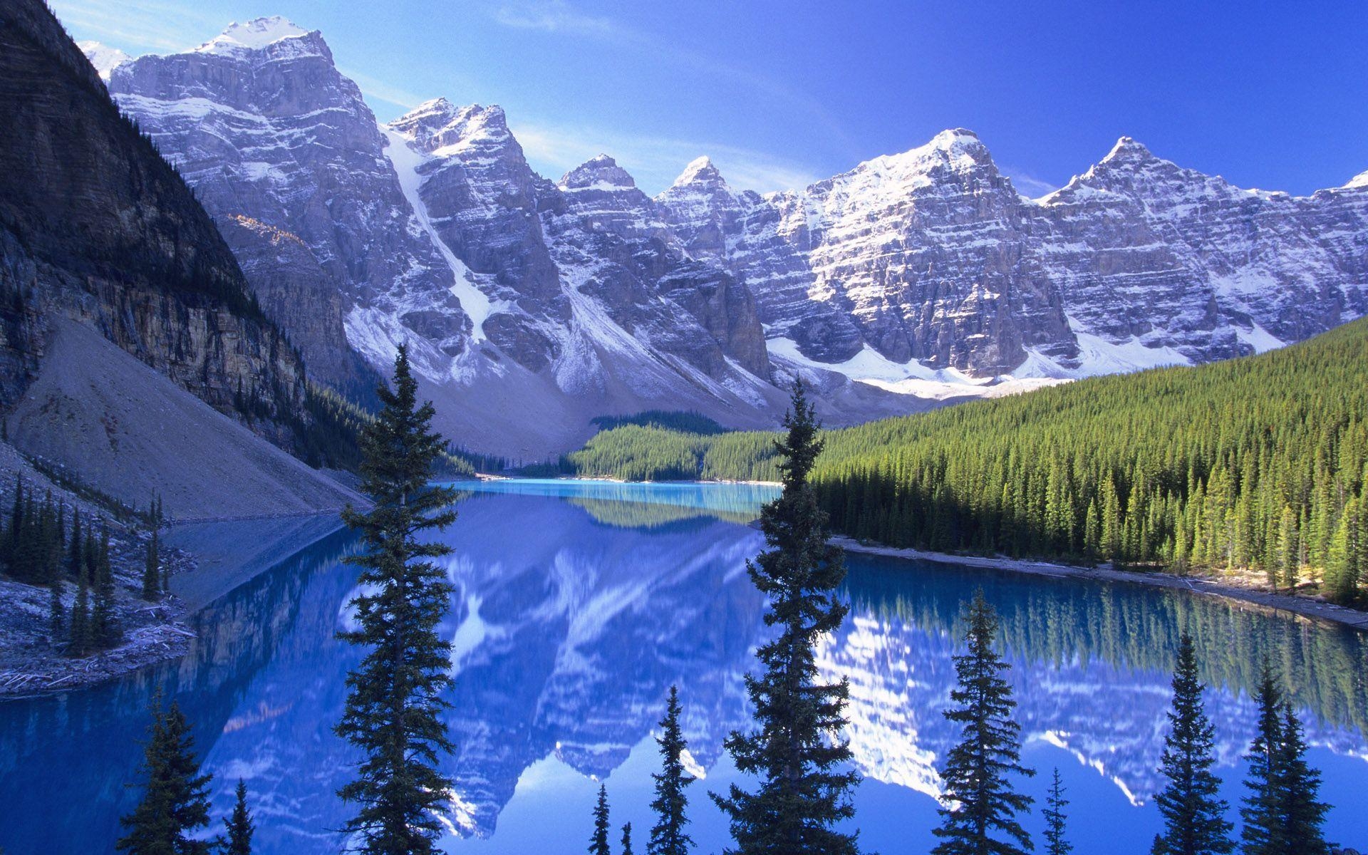 Banff Nationalpark, Moraine Lake, Kanada, Naturschönheit, Alberta, 1920x1200 HD Desktop