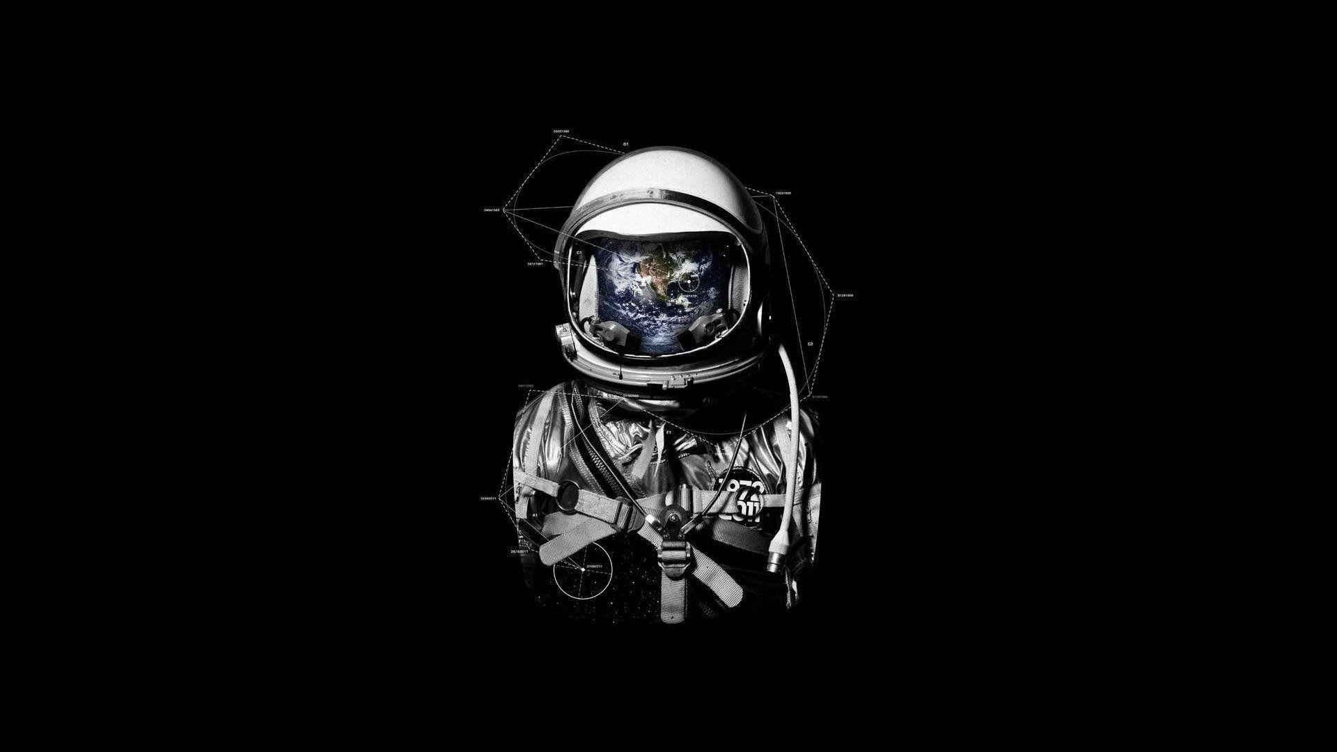 Astronaut, HD Hintergrund, Weltraum, Grafik, kosmisch, 1920x1080 Full HD Desktop