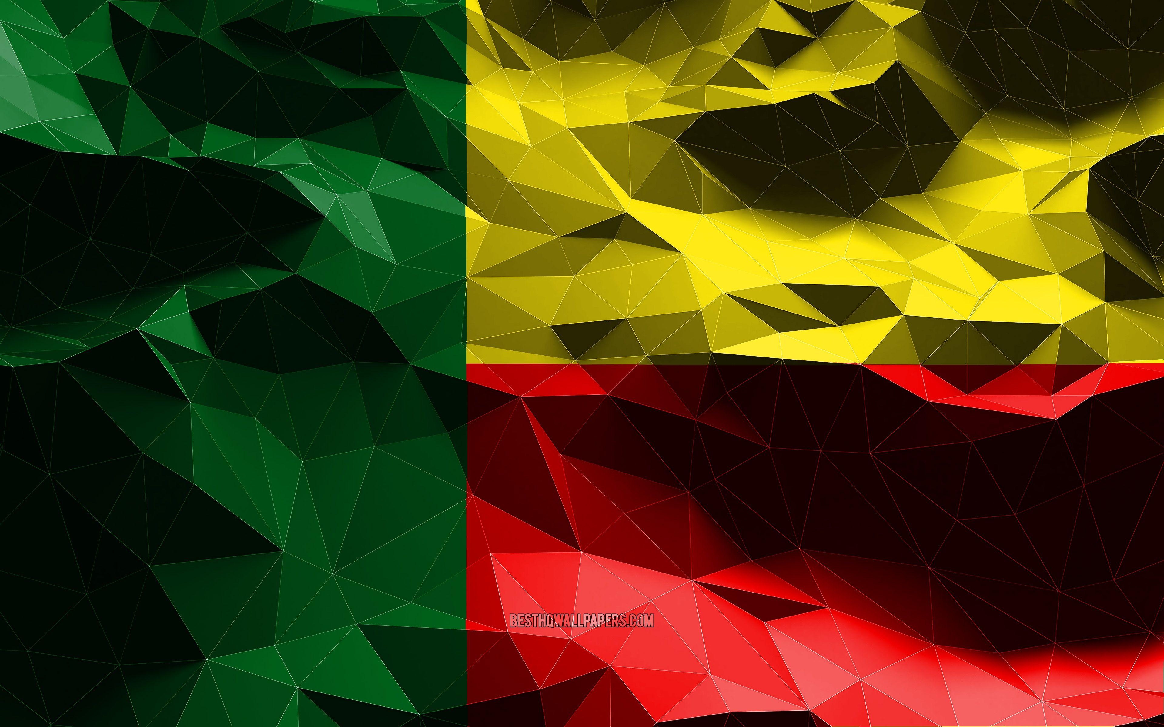 Benin, Flagge, 4K, National, Afrika, 3840x2400 4K Desktop