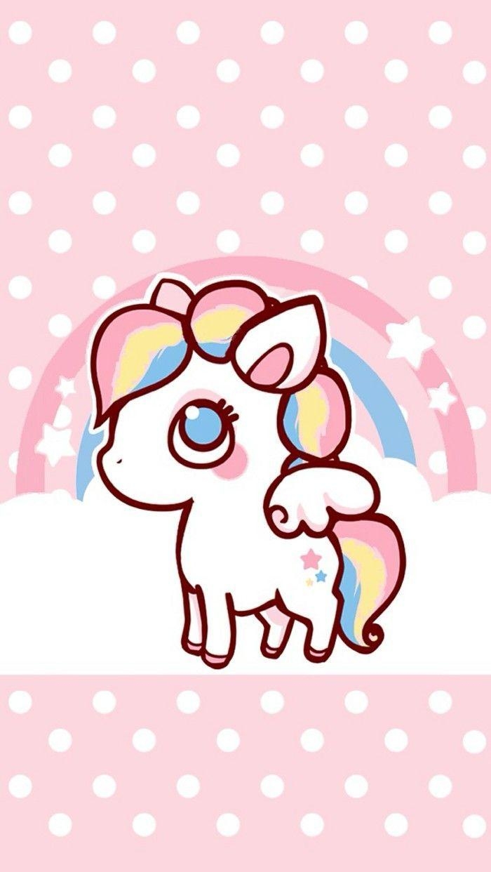 Unicorn Kawaii, Hintergrund, Bild, süß, Fabelwesen, 700x1250 HD Handy