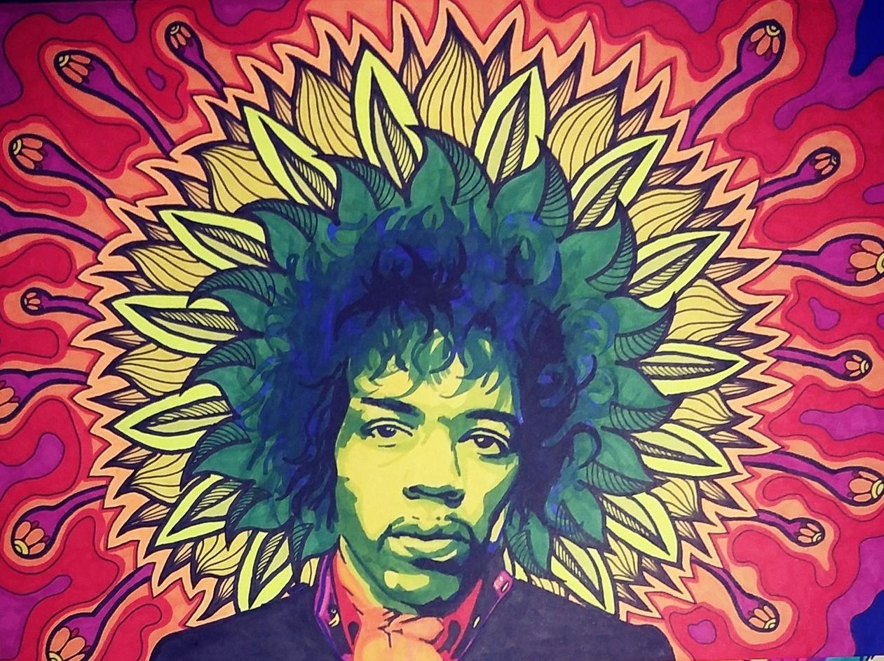 Jimi Hendrix, Schwarz-Weiß, Klassiker, Musiker, Hintergrund, 1270x950 HD Desktop