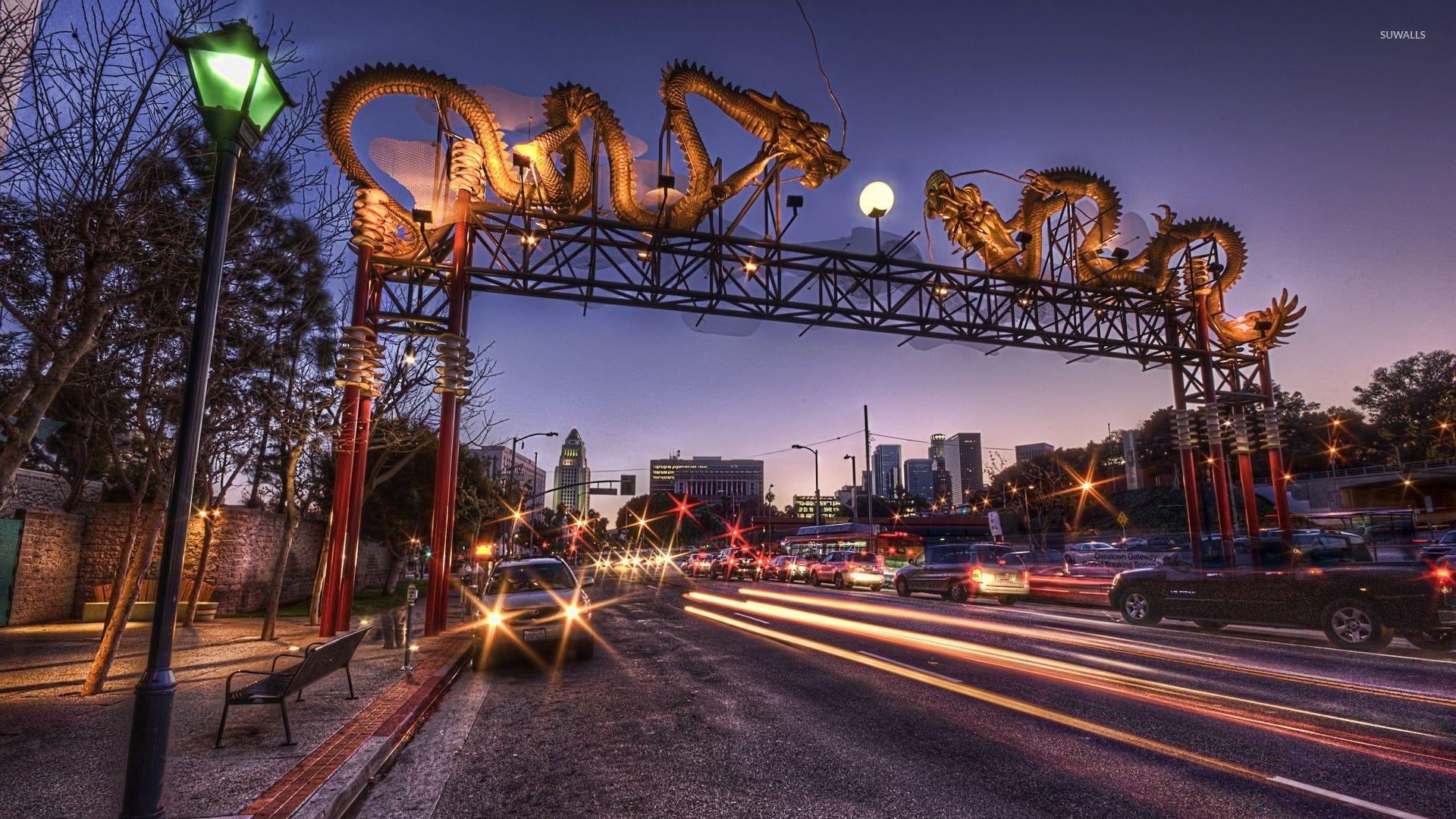 Chinatown, Los Angeles, Stadtviertel, kulturelle Vielfalt, 1920x1080 Full HD Desktop