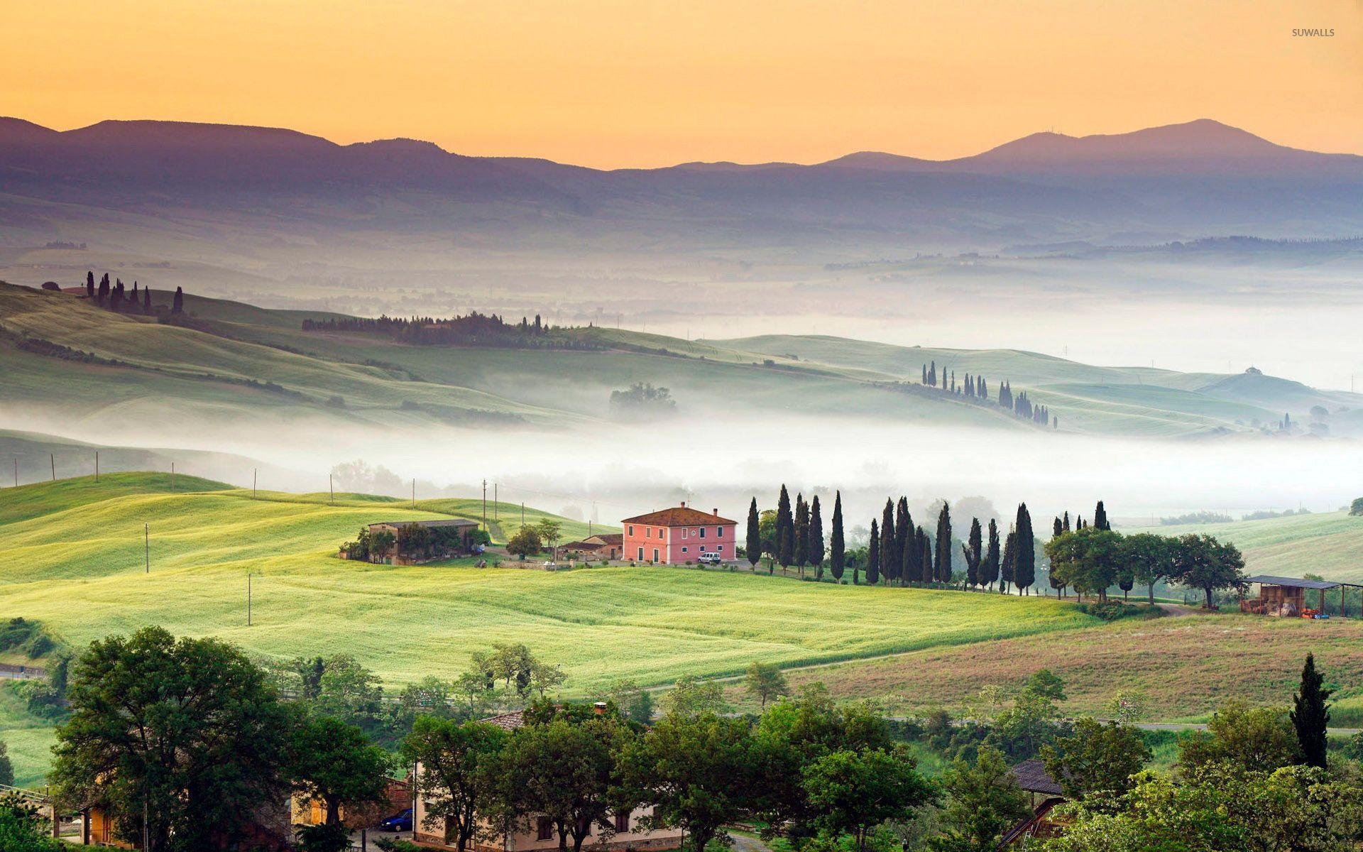 Val d'Orcia, Toskana, Italien, Landschaft, Reisen, 1920x1200 HD Desktop