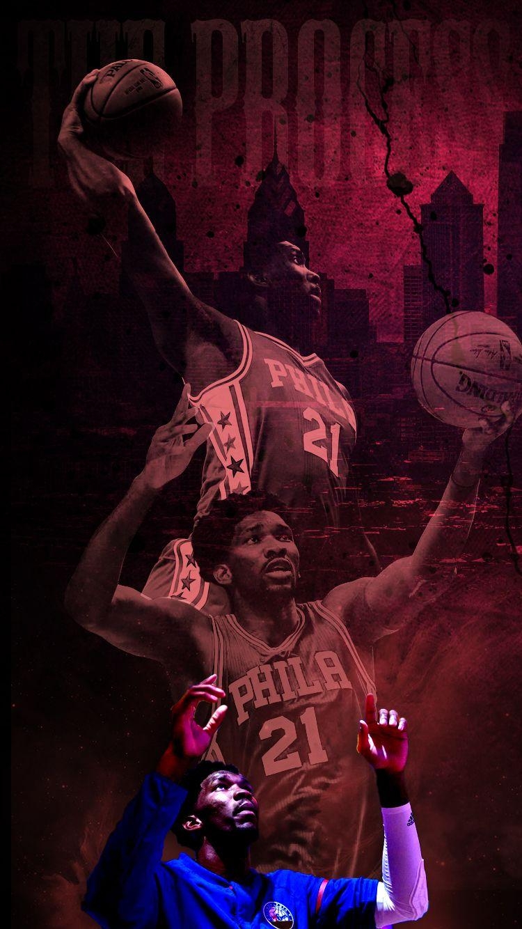 Joel Embiid, Sixers, Spieler, NBA, Wallpaper, 750x1340 HD Handy