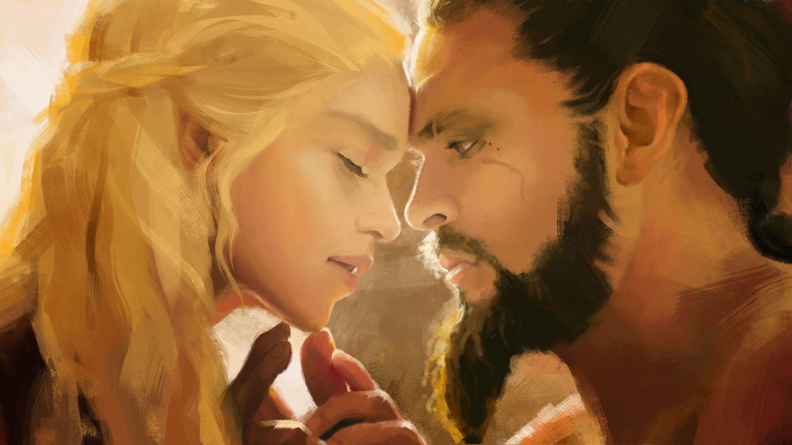 Khal Drogo, Daenerys Liebe, 1440p, HD, 4K, 2560x1440 HD Desktop