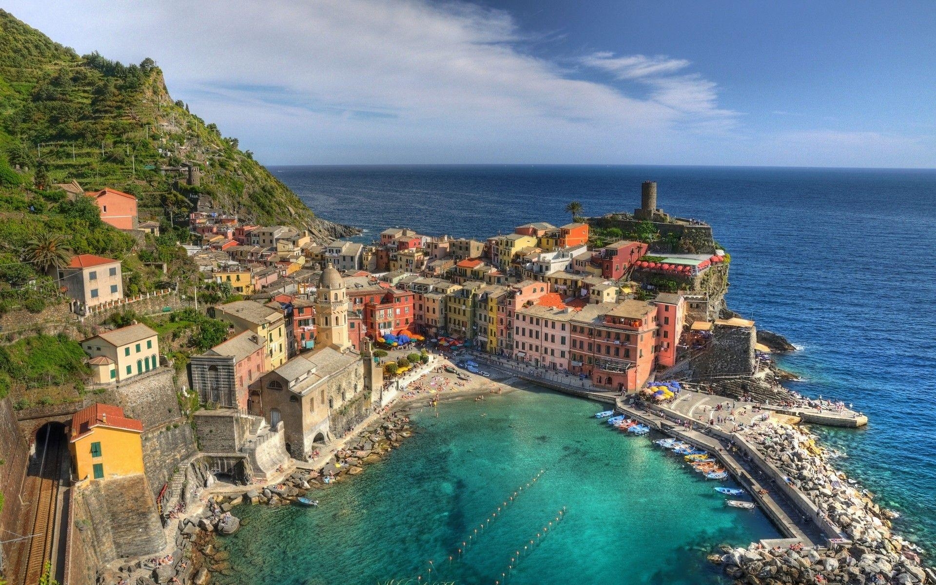 Täglich, Cinque Terre, Italien, Landschaft, Hintergrund, 1920x1200 HD Desktop