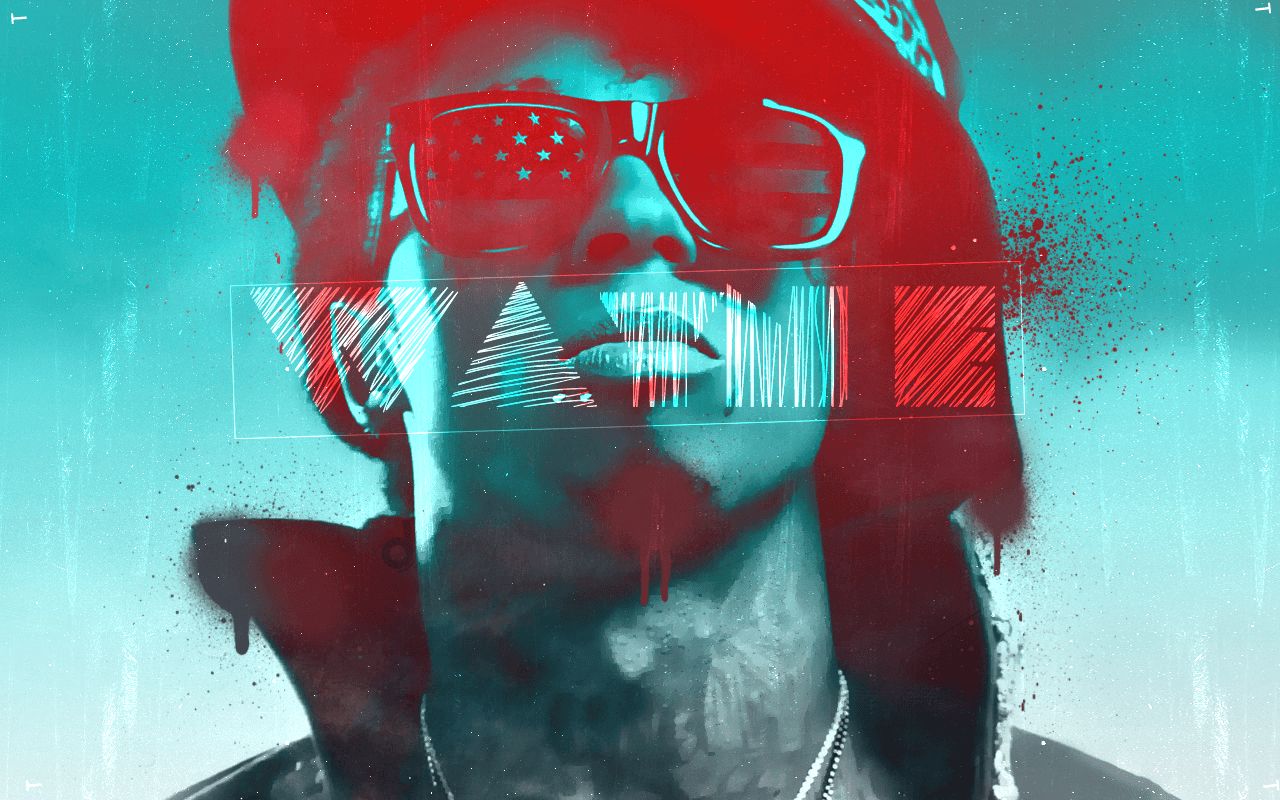 Lil Wayne, Sprühfarbe, Stil, Rapper, Kunst, 1280x800 HD Desktop