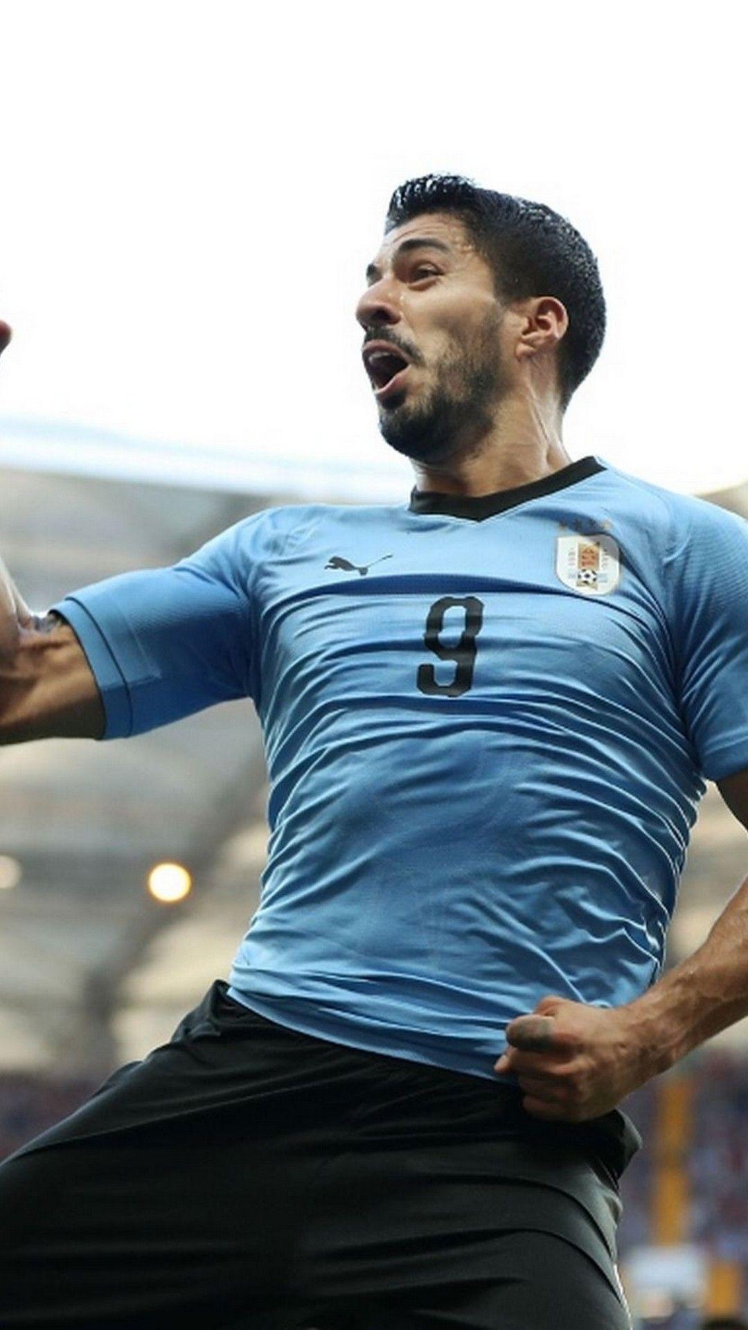 Luis Suarez, Uruguay, Android, Fußball Hintergrund, 1080x1920 Full HD Handy