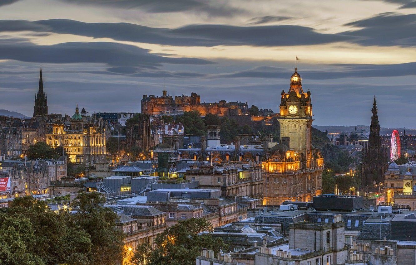 Schottland, Edinburgh, Sehenswürdigkeiten, Burg, Reise, 1340x850 HD Desktop