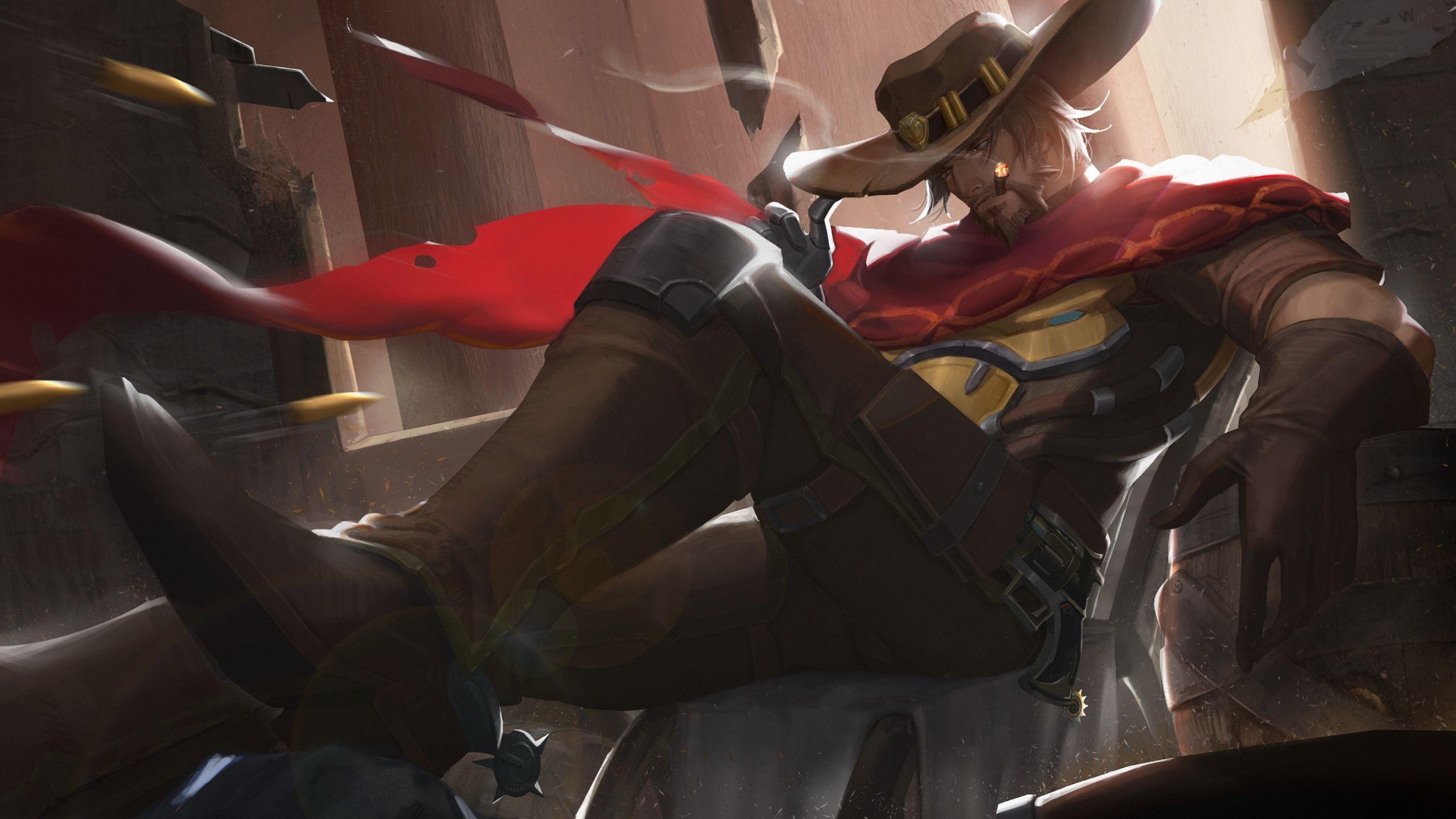 McCree, Overwatch, 1440p, 4K, Gaming, 2560x1440 HD Desktop