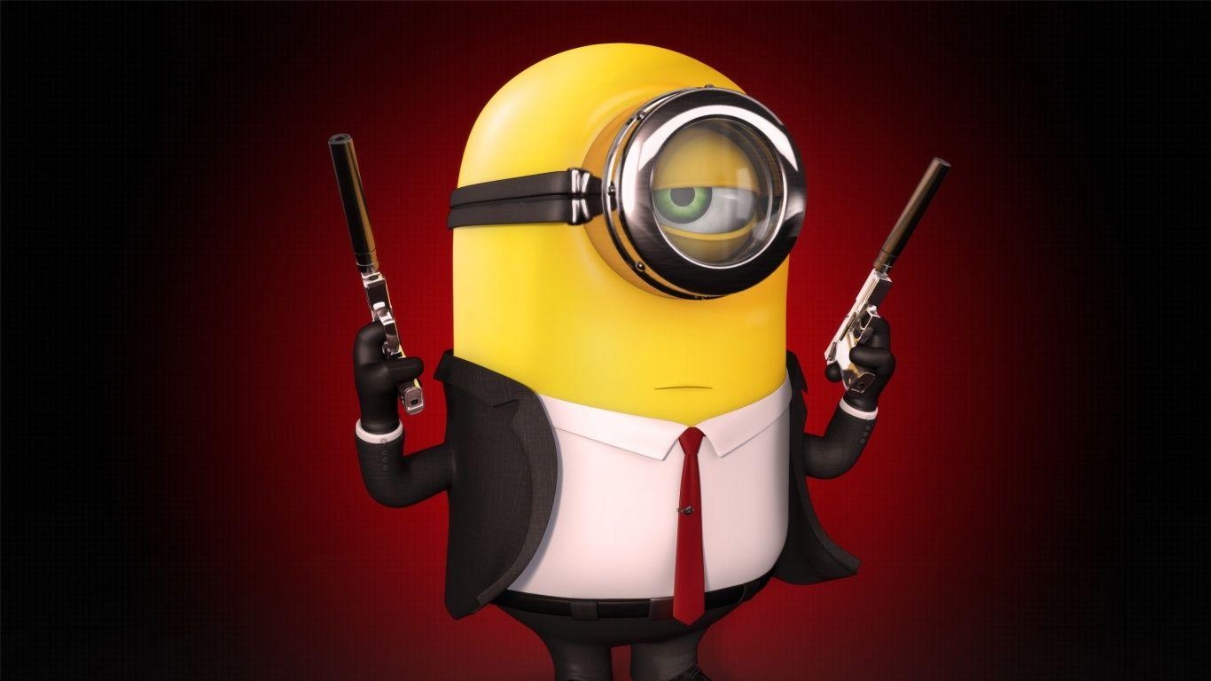 Minions, Ich - Einfach Unverbesserlich, Zeichentrick, Hintergrund, HD, 1370x770 HD Desktop