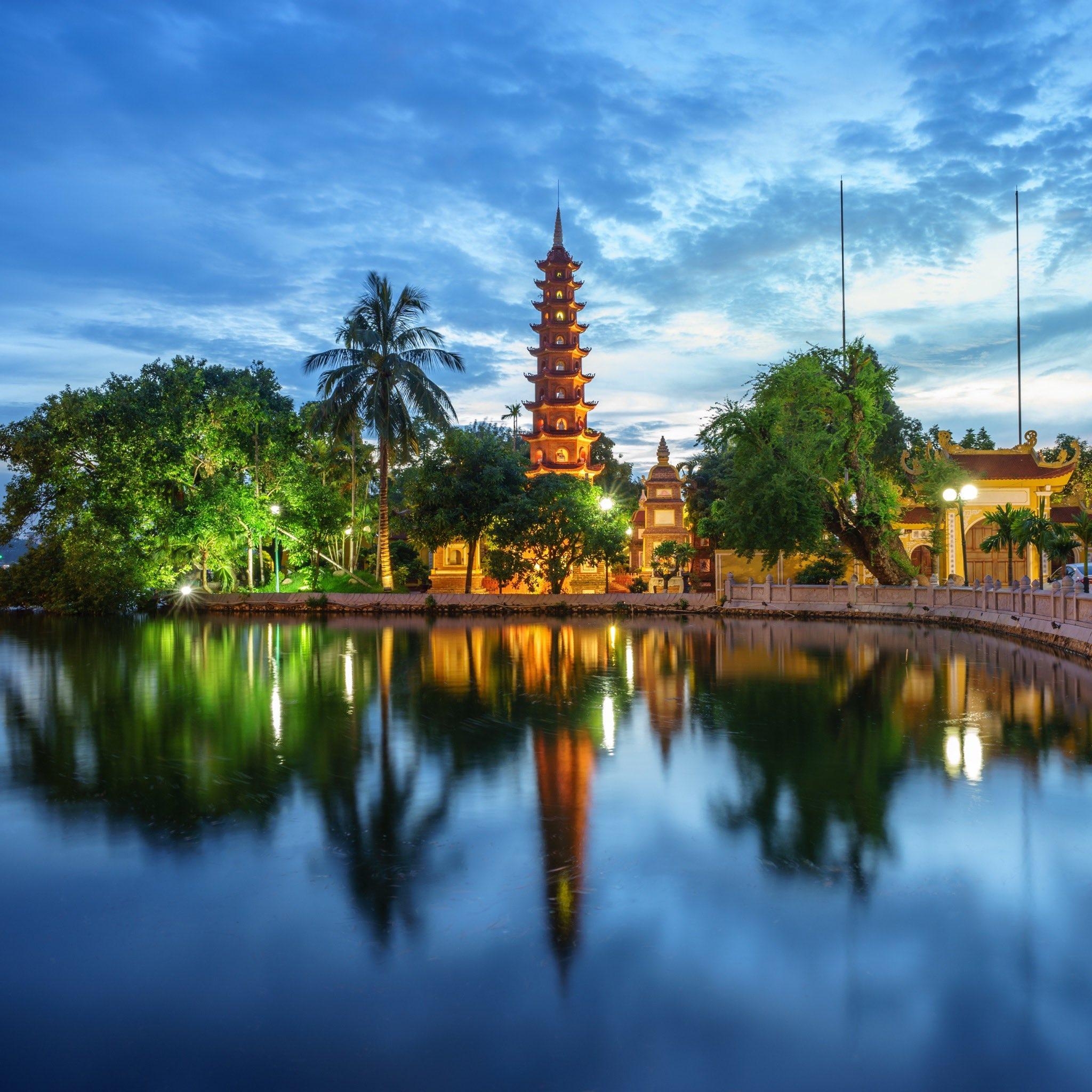 Tran Quoc Pagode, Hanoi, Vietnam, Geschichte, Kultur, 2050x2050 HD Handy