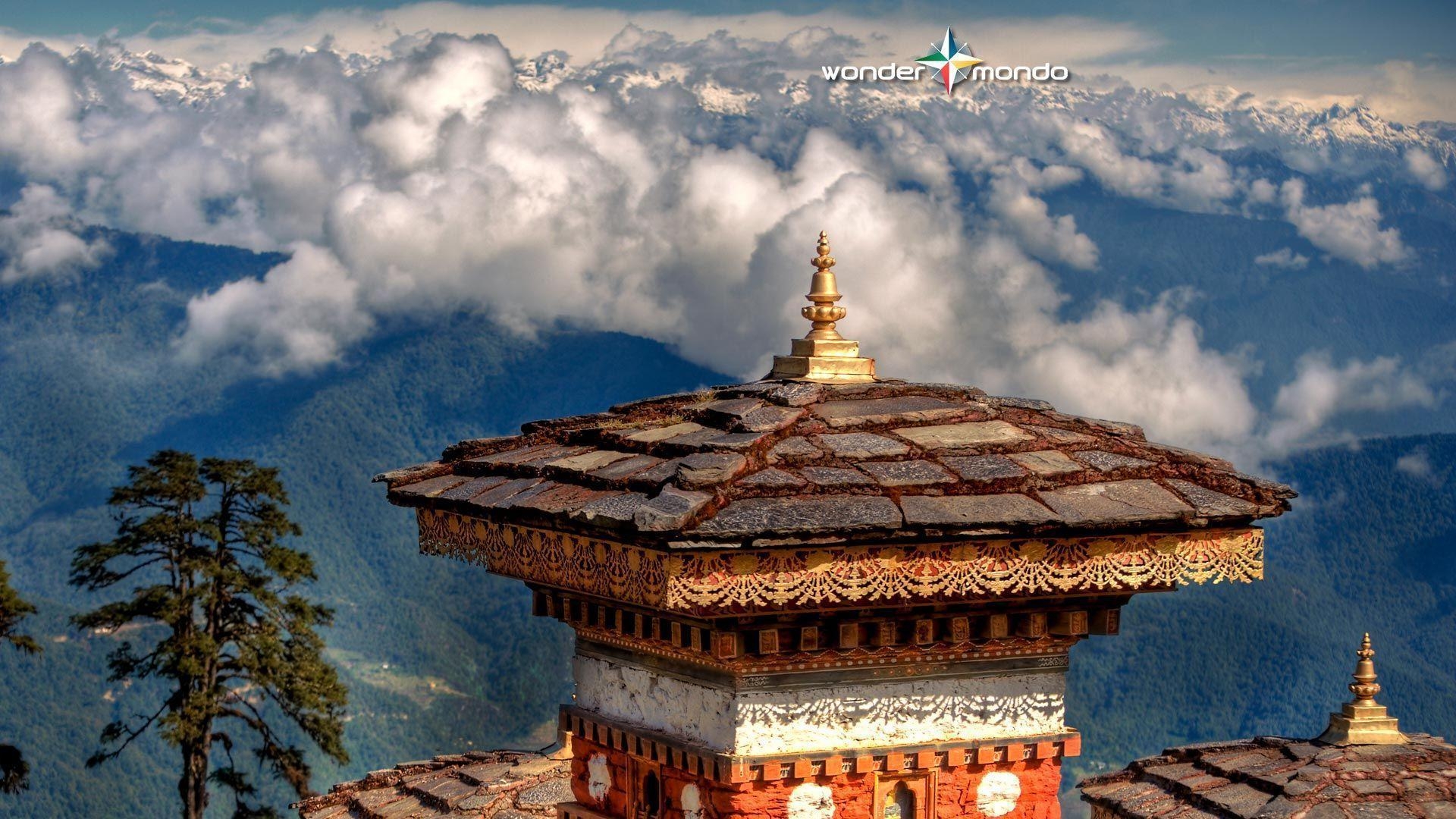 Bhutan, Reisefoto, Natur, Landschaft, Bergwelt, 1920x1080 Full HD Desktop