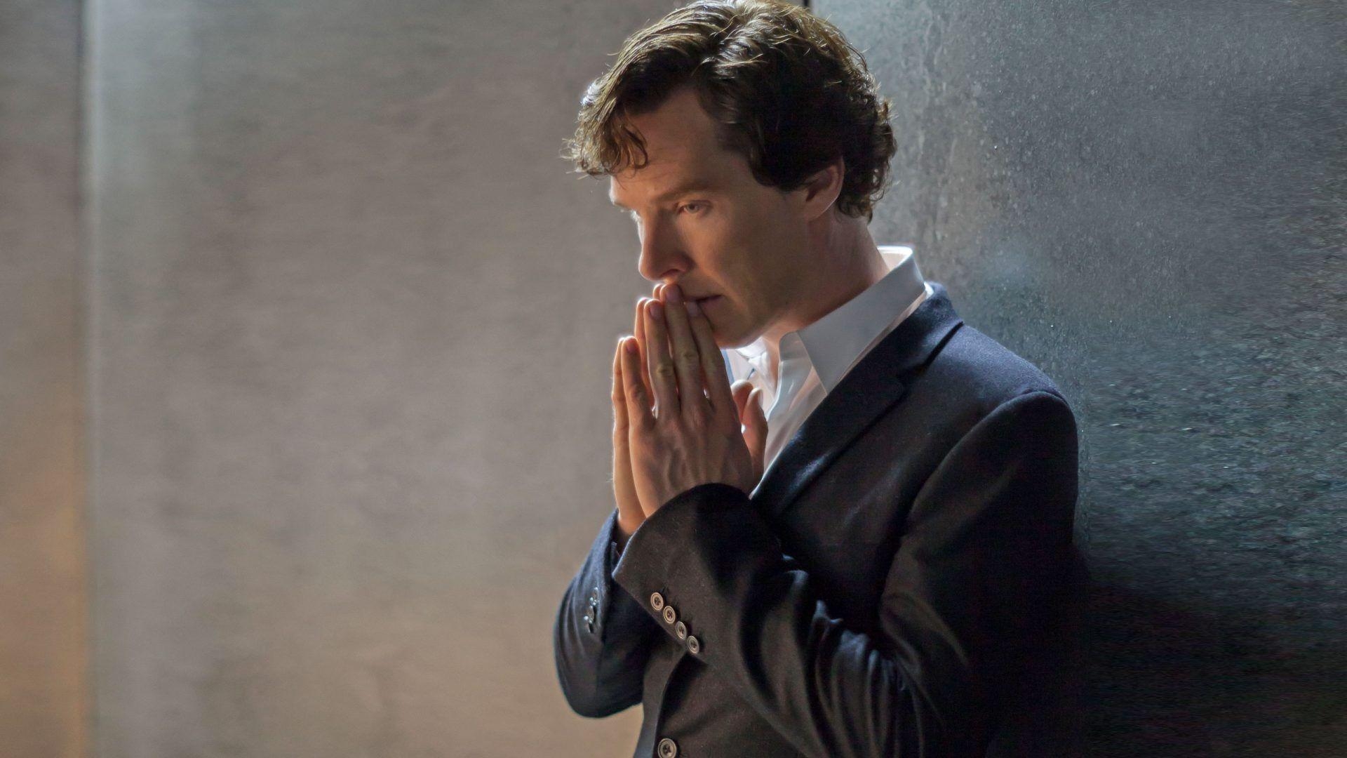 Benedict Cumberbatch, Filmstar, britisch, hoher Kontrast, Sherlock, 1920x1080 Full HD Desktop