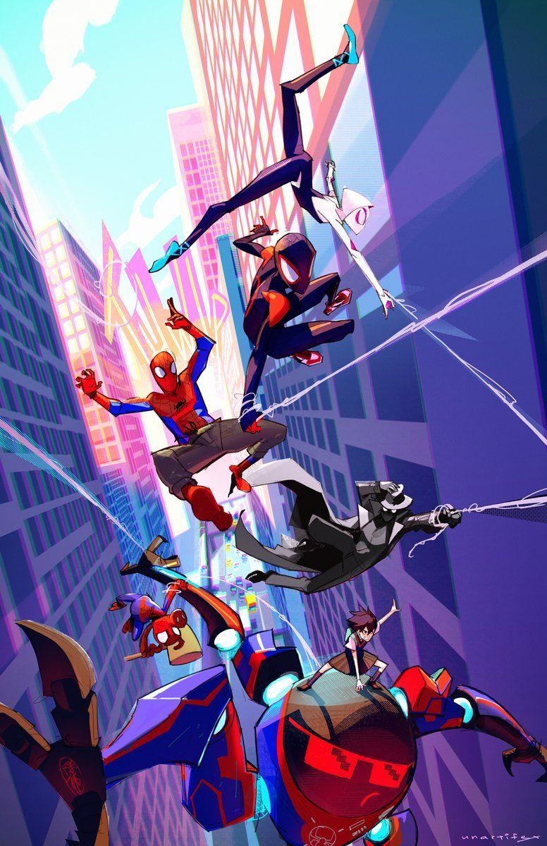 Spider-Man, Into the Spider-Verse, Cartoons, Film, Superheld, 780x1200 HD Handy