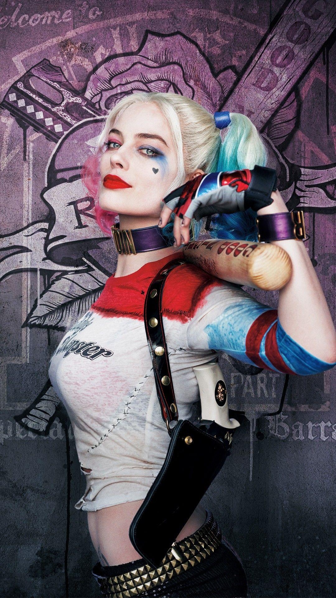 Harley Quinn, Margot Robbie, Suicide Squad, 4K, Filme, 1080x1920 Full HD Handy