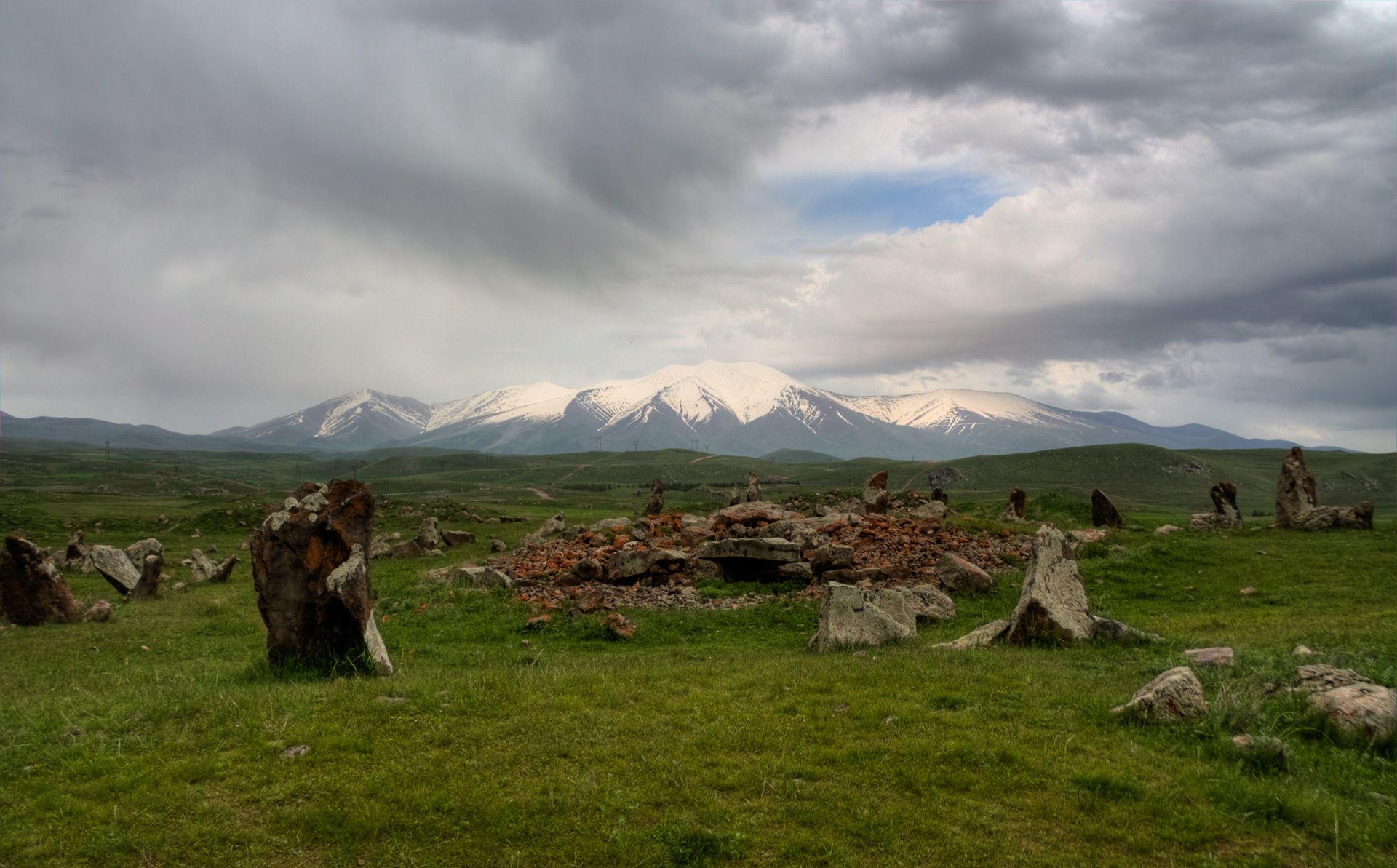 Armenien, Schneeberge, Grünflächen, HD, Windows, 1920x1200 HD Desktop