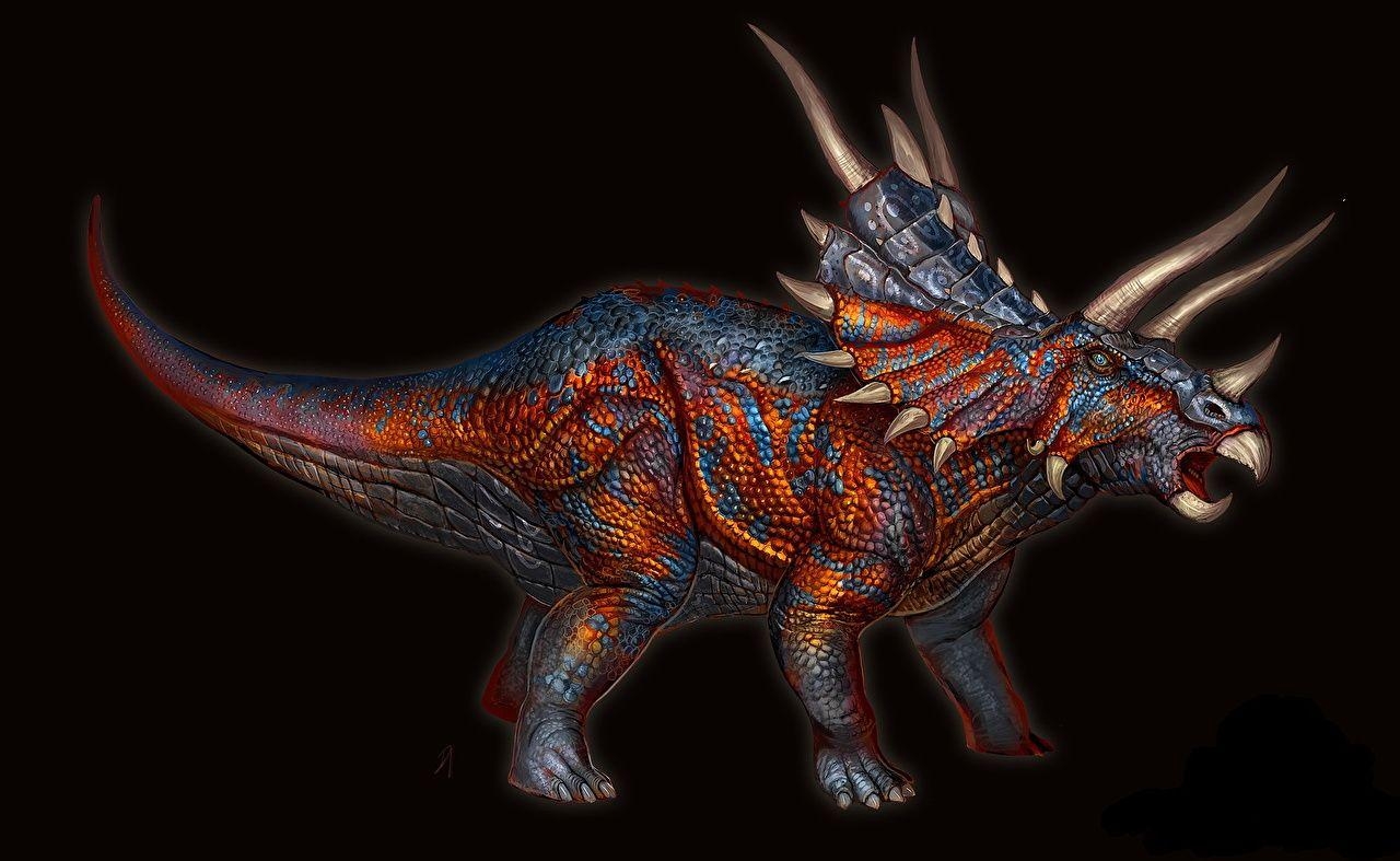 Triceratops Dinosaurier Hörner Tiere antik, 1280x790 HD Desktop