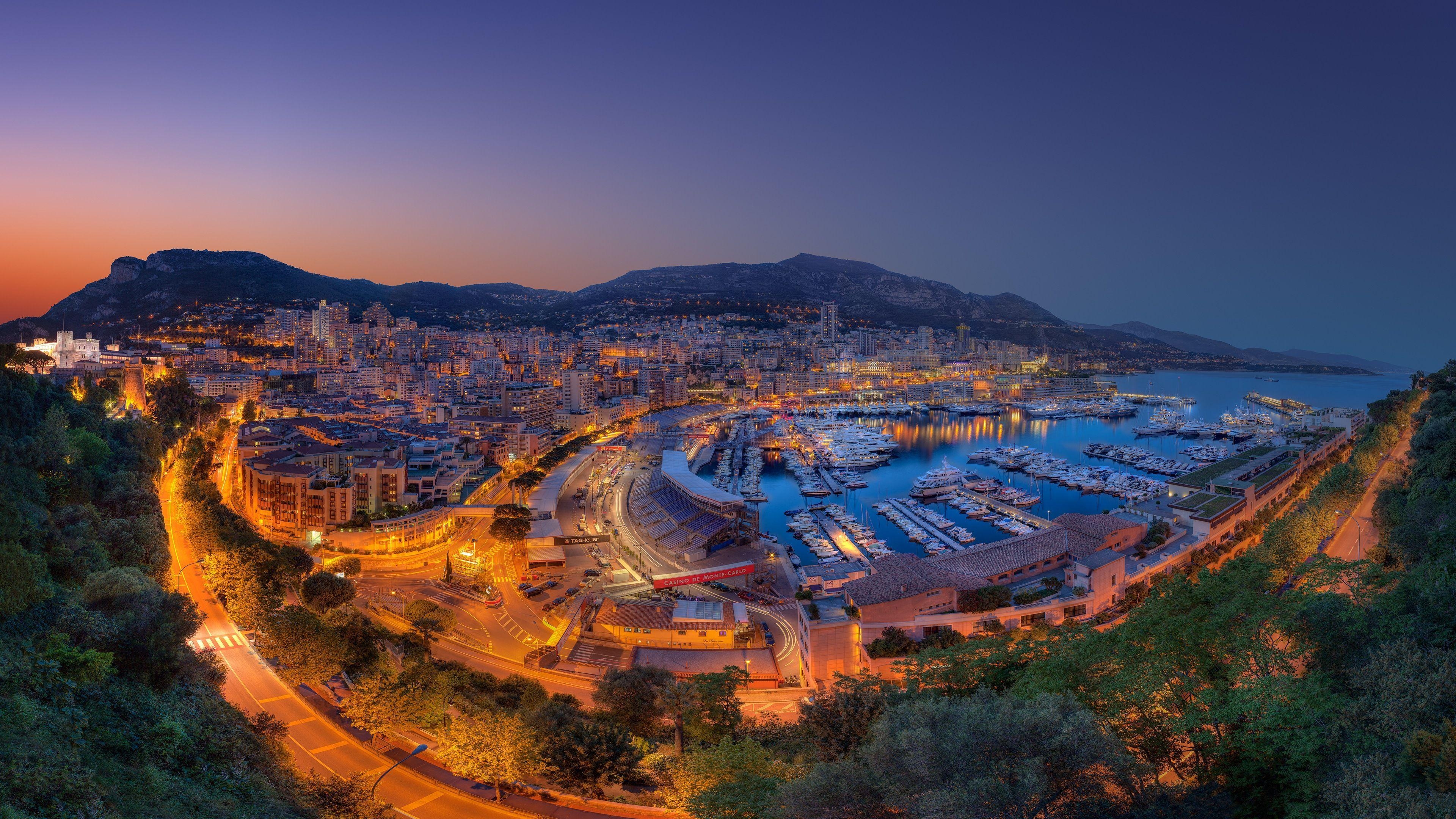 Monaco, 4K, iPad Air, Luxus, Küstenstadt, 3840x2160 4K Desktop