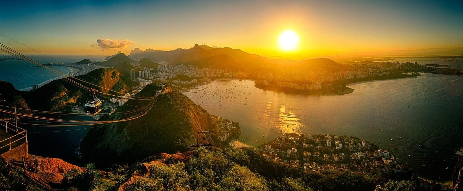 Rio de Janeiro, Desktop, Bild, Tropen, Stadt, 1600x660 Dual Screen Desktop