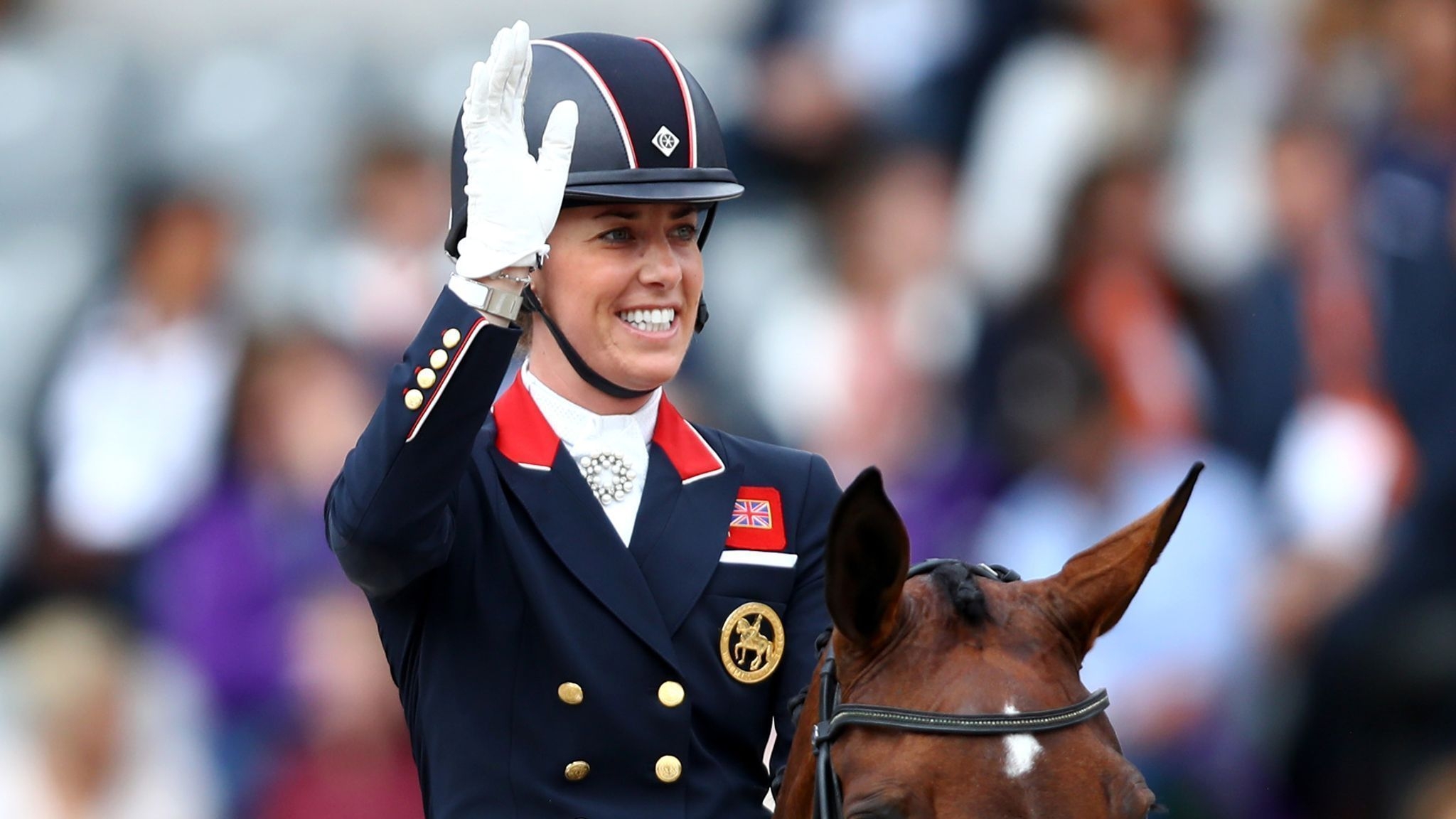 Olympia 2020, Charlotte Dujardin, Dressurreiten, Goldmedaille, Pferdesport, 2050x1160 HD Desktop