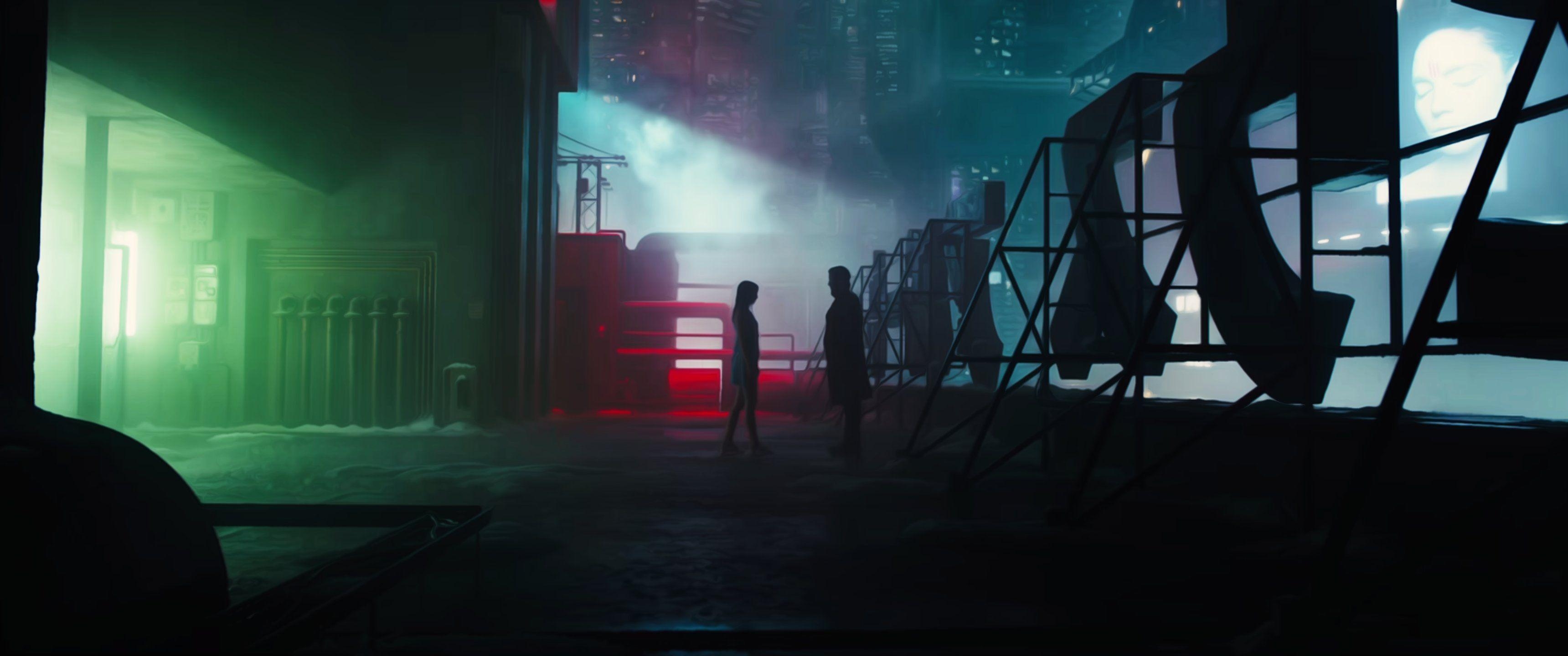 Blade Runner 2049, Film, Hintergrund, Sci-Fi, Bild, 3440x1440 Dual Screen Desktop