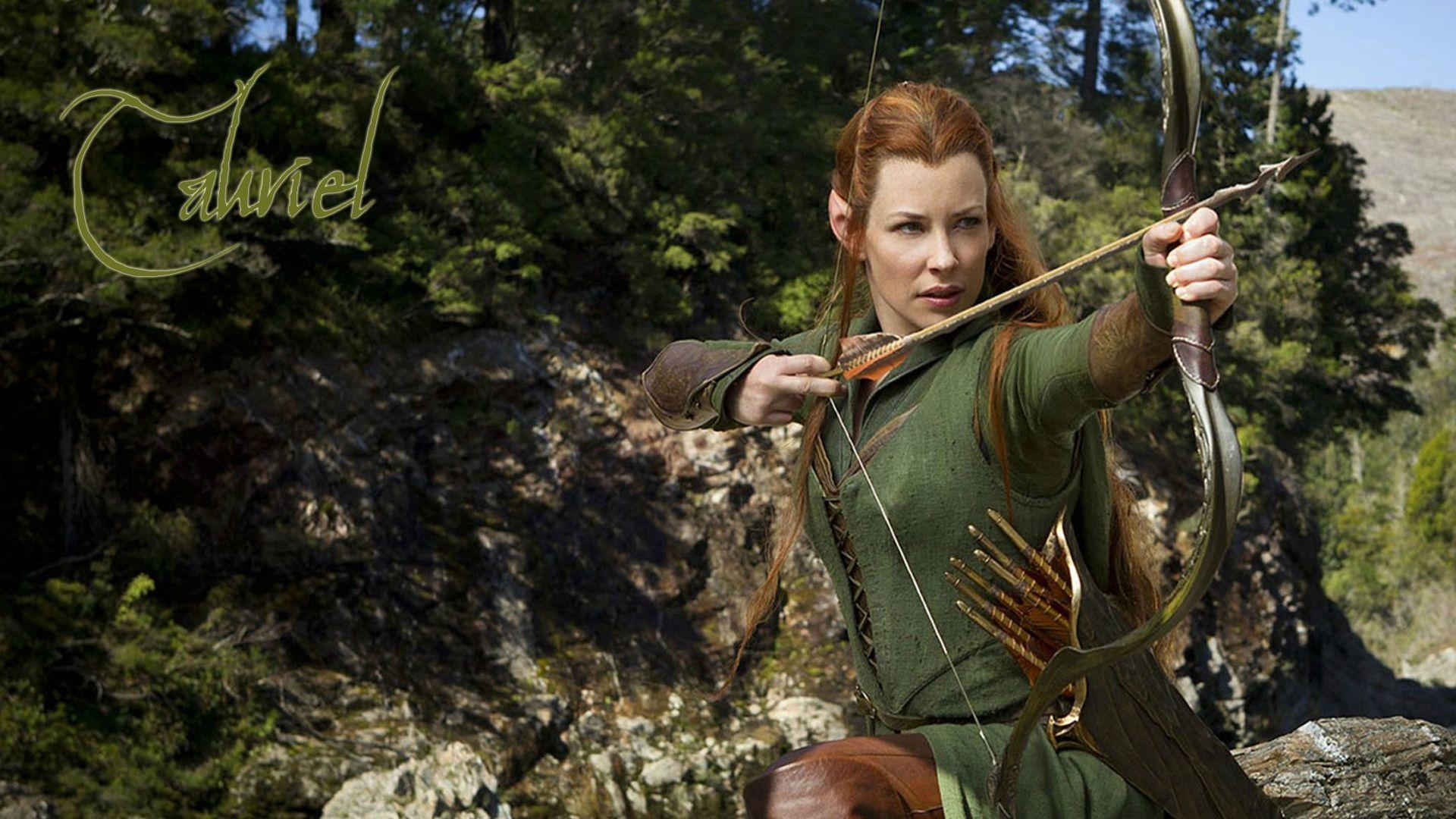 Tauriel, Der Hobbit, Evangeline Lilly, Elb, Fantasy, 1920x1080 Full HD Desktop