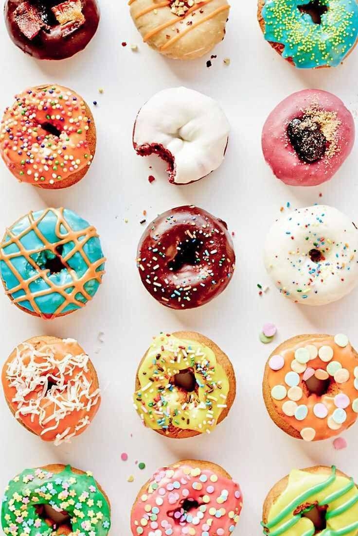 Donut, Essen, Hintergrund, Bild, Design, 740x1110 HD Handy