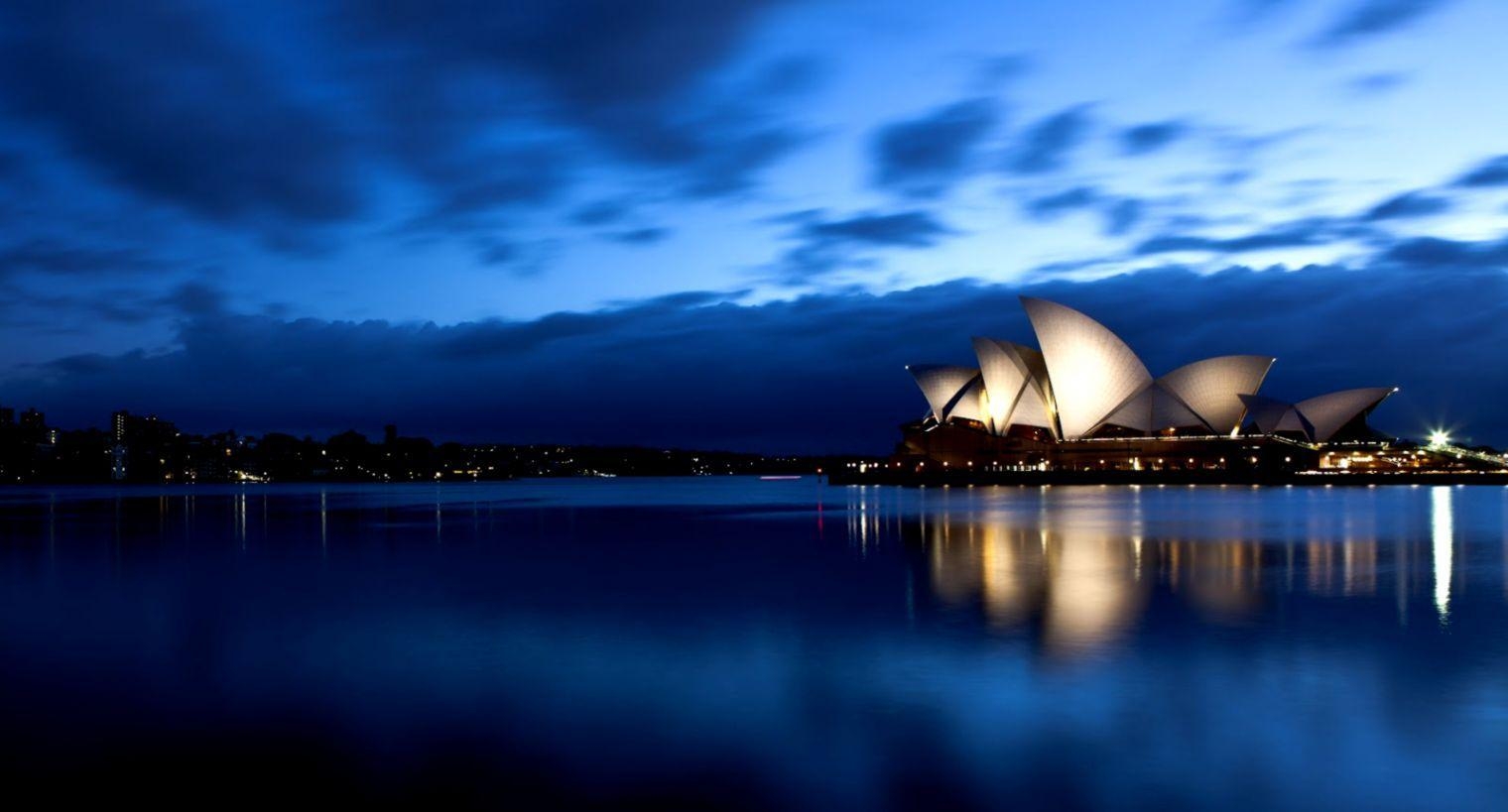 Sydney Opernhaus, HD, Australien, Architektur, Wahrzeichen, 1520x820 HD Desktop