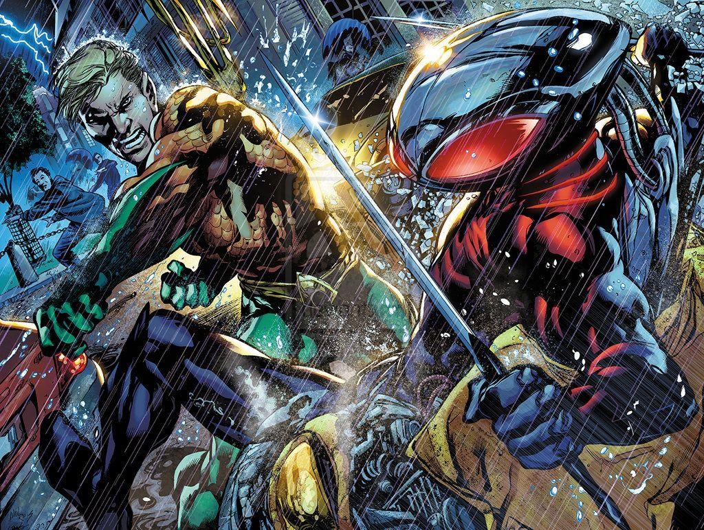 Black Manta, Superheld, DC, Hintergrund, Kino, 1030x780 HD Desktop