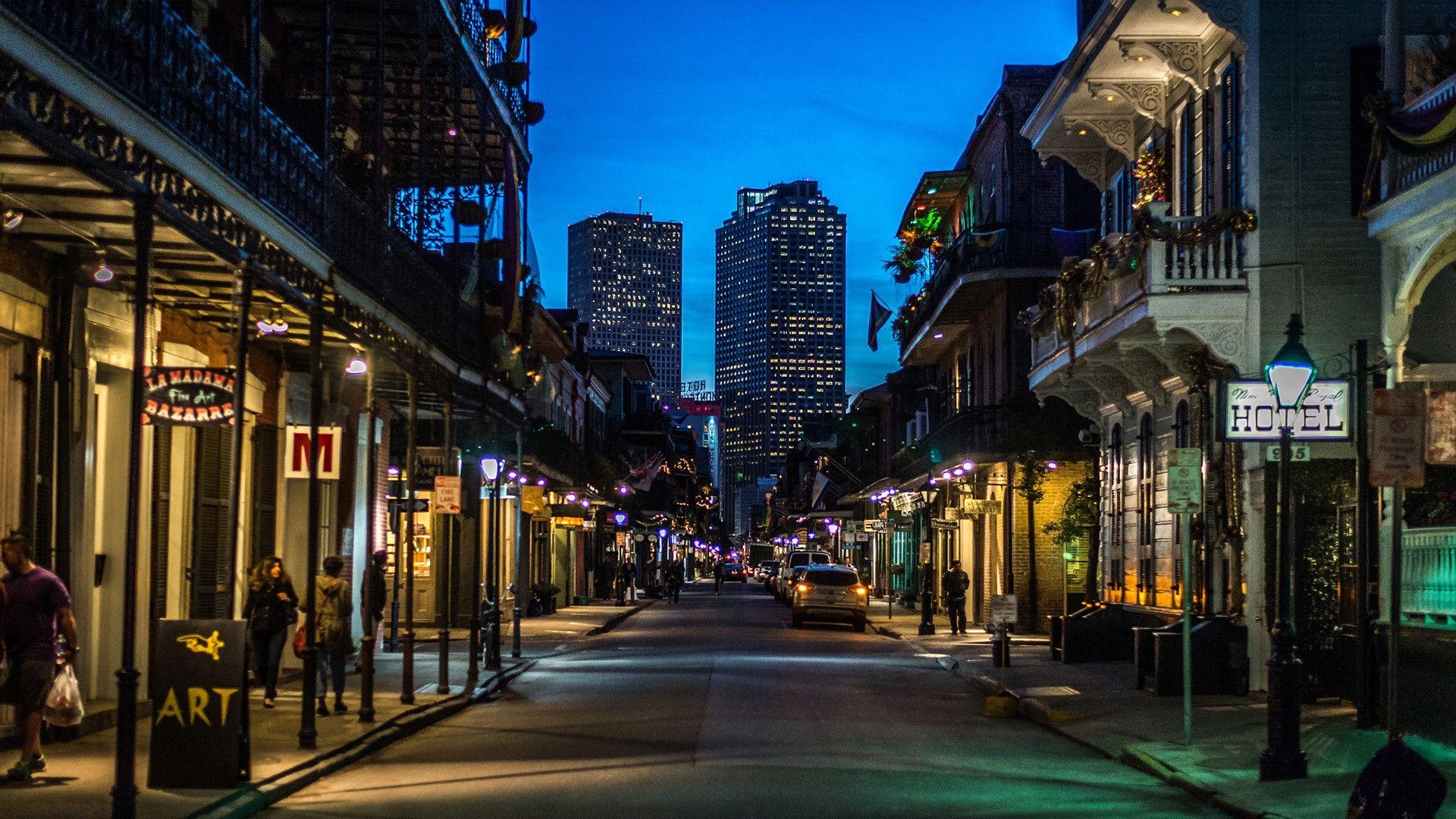 New Orleans, Nacht, High Definition, Festival, Reisen, 1920x1080 Full HD Desktop